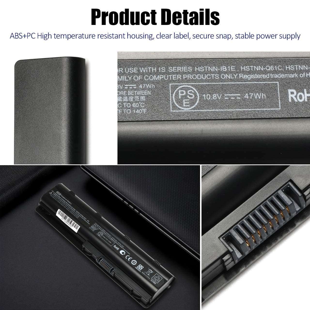 593553-001 MU06 MU09 Laptop Battery for HP CQ32 CQ42 CQ43 CQ56 CQ56Z CQ57 CQ62 CQ62Z CQ72 CQ630 WD549AA HSTNN-I84C 593554-001 593555-002,HP Pavilion DM4 DV5 DV6 DV7 G4 G6 G7 G56 G62 G72 Series 4