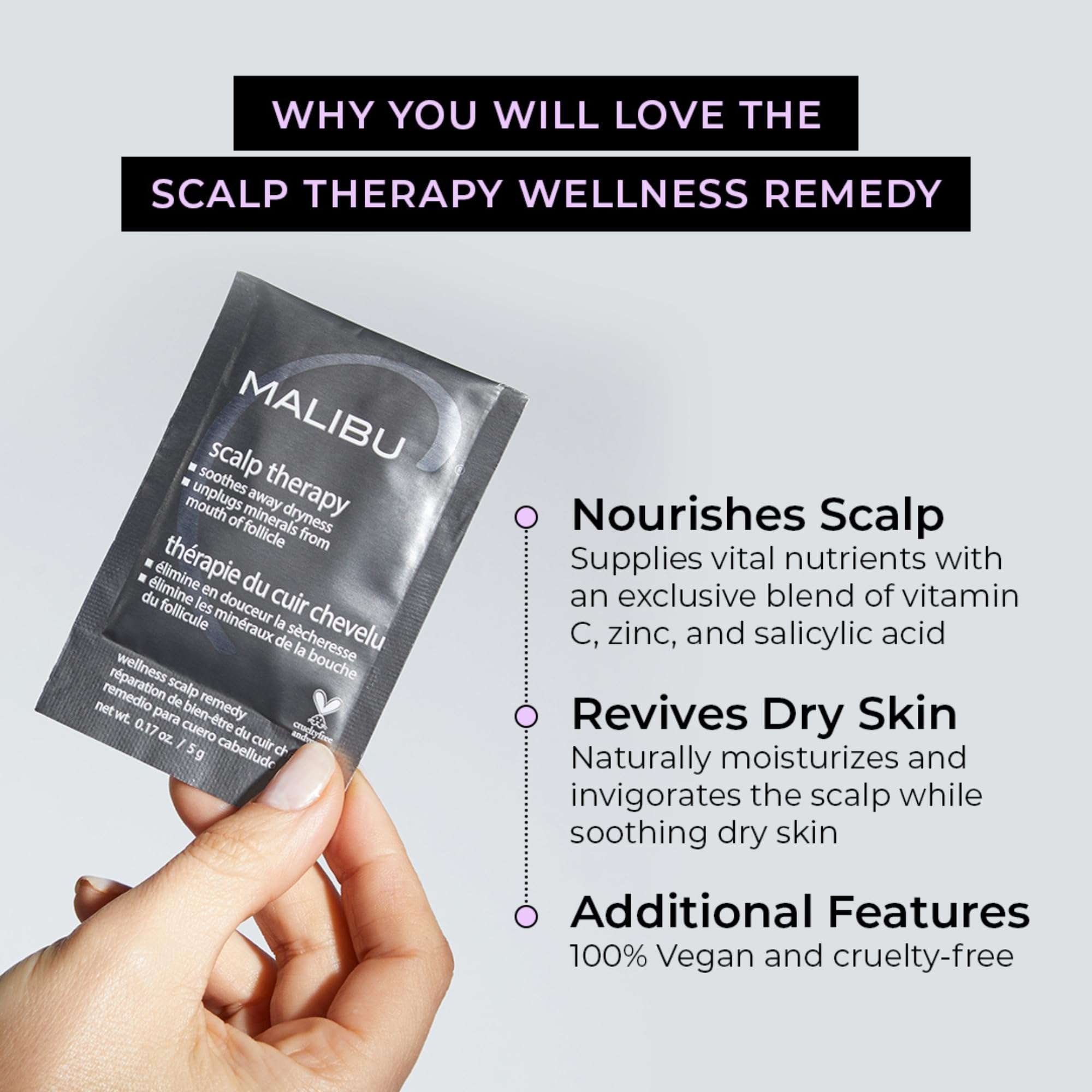 Malibu C Scalp Therapy Treatment, 1-5g packet 4