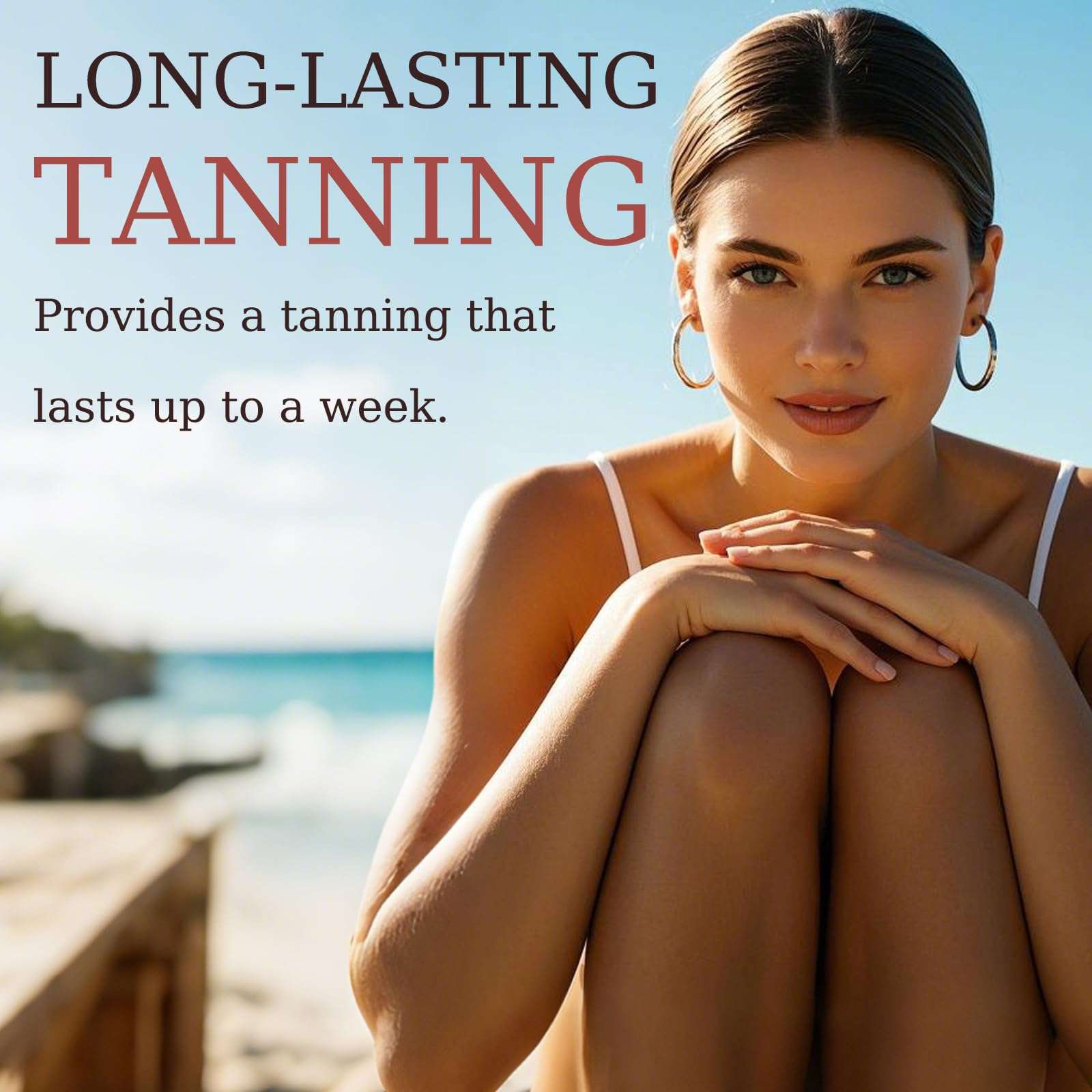 Sunless Tanning Drops to Drink Hydrating Drinkable Tanning Drops with DHA & Erythrulose | Natural-Looking Sunless Bronzer for Face & Body | Streak-Free Formula for Gradual Sun-Kissed Glow (1-PCS) 3