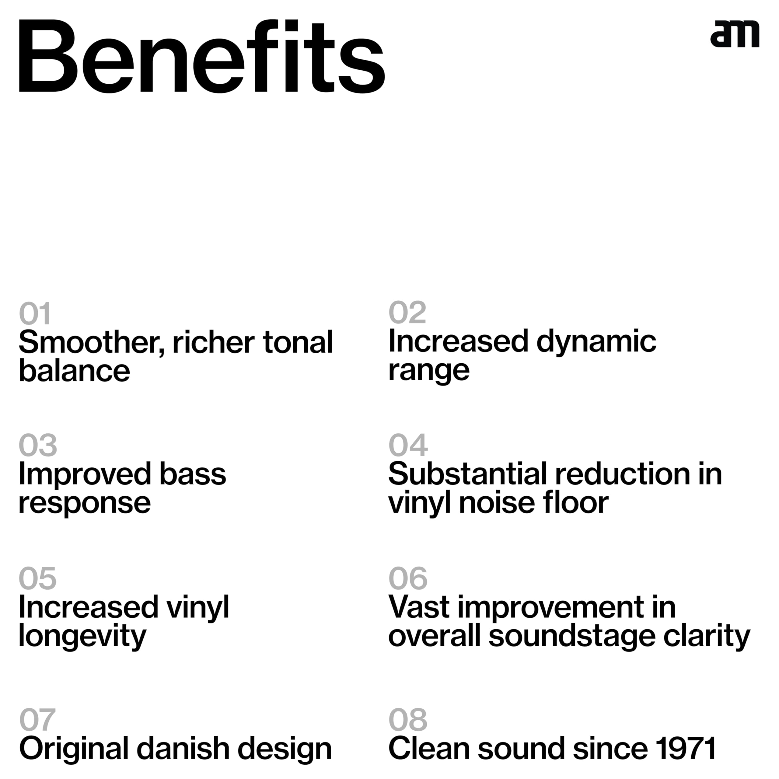AM Record Cleaner Brush, Ultra Fine Carbon Fibre, Record Anti-Static for Music Lovers, Lifts Dust & Reduces Friction, Record Cleaning Must Have 3