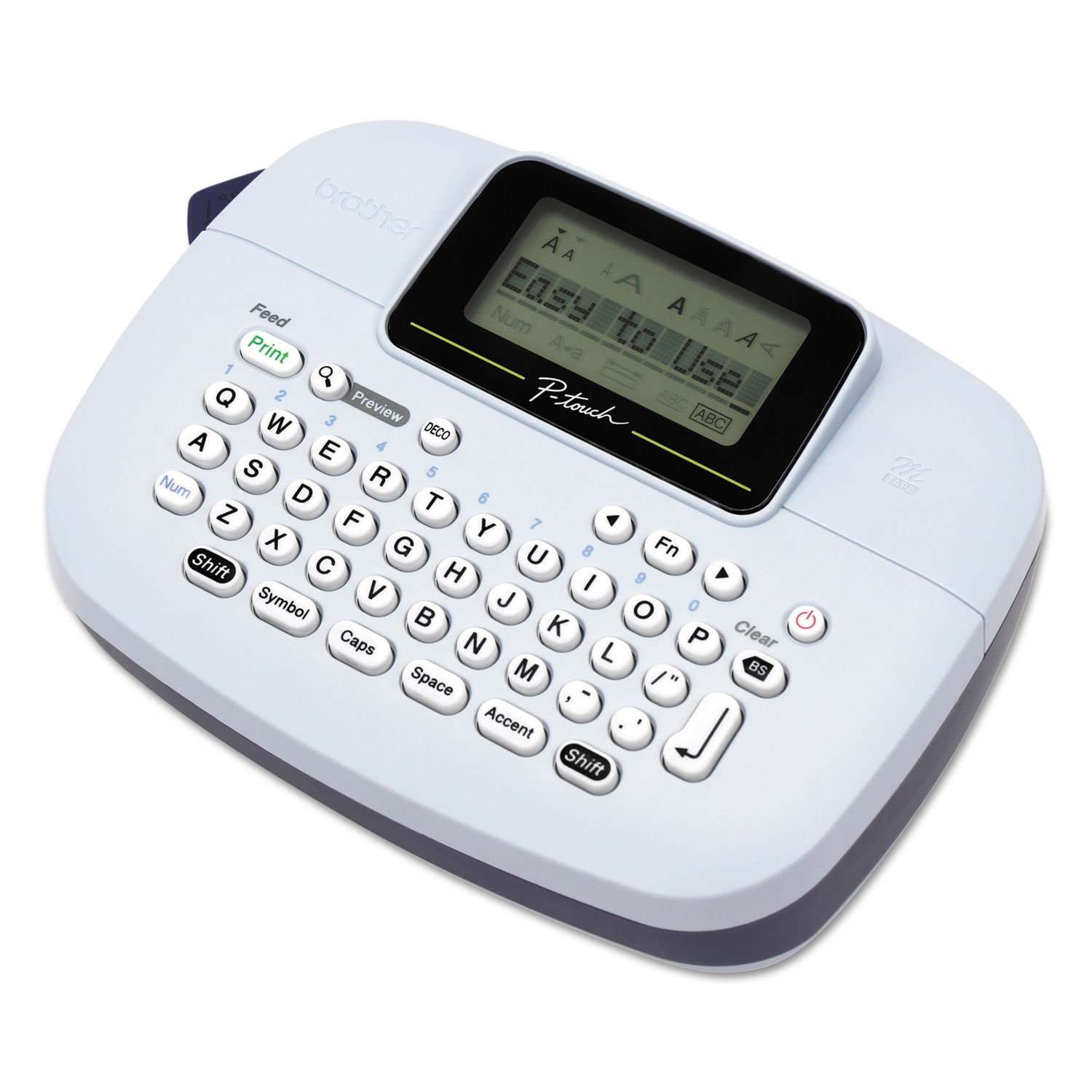 Brother P-Touch Professional Label Maker PTM95 with 9 Type Styles and 8 Deco Patterns for Small Business, Home Office Organization, and Storage Labels - Portable Handheld Design with QWERTY Keyboard 2