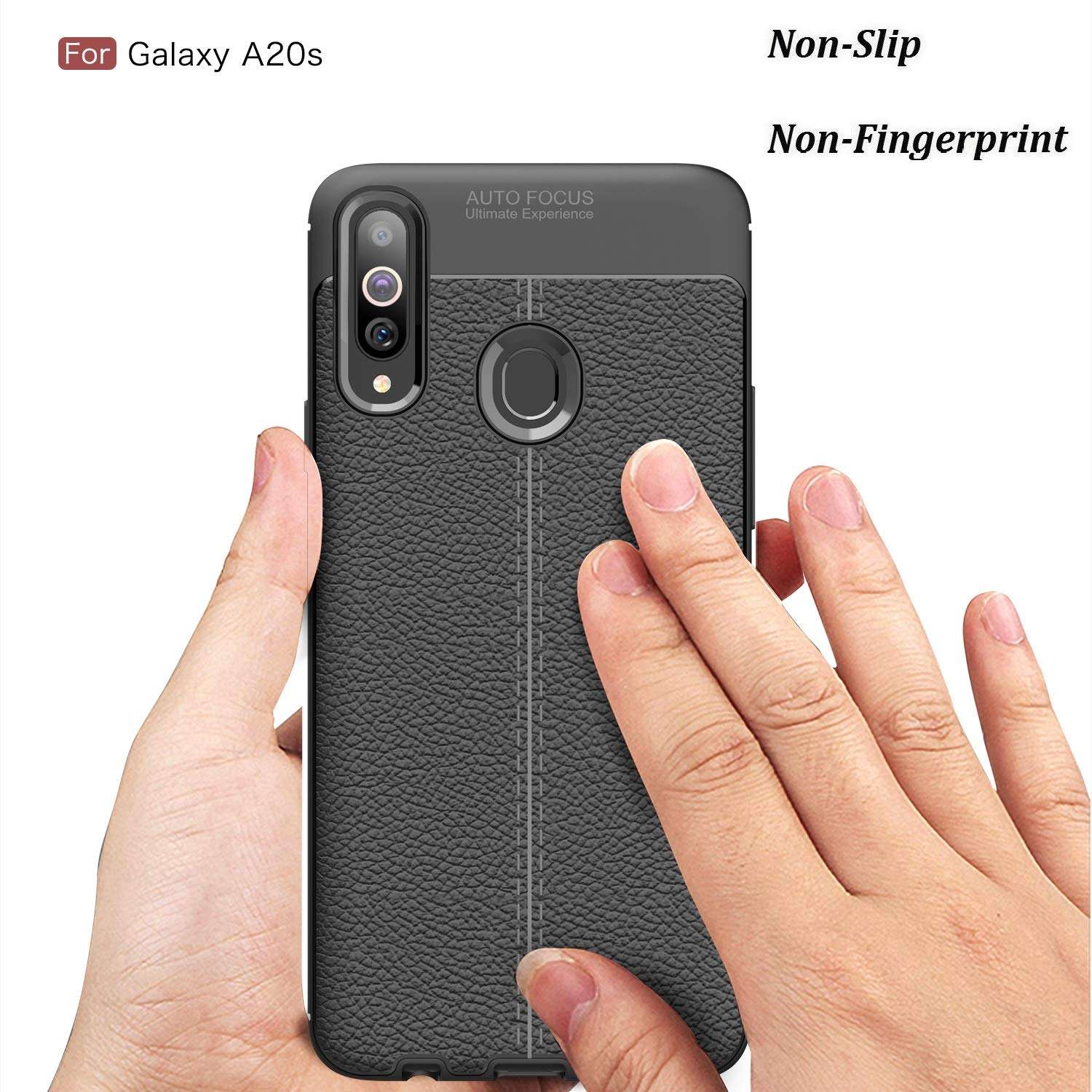 CruzerLite Galaxy A20s Case, Galaxy A20s Cover, Design Back Cover Anti-Scratch Shock Absorption Case for Samsung Galaxy A20s (Leather Blue) 6