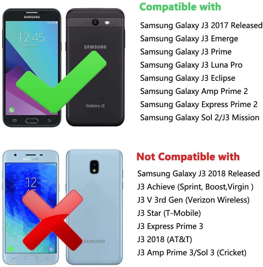 E-Began Case for Samsung Galaxy J3 Luna Pro, J3 Emerge/J3 2017/J3 Eclipse/Sol 2/J3 Mission with Screen Protector, Glitter Liquid Floating Quicksand Bling Diamond, Durable Girls Cute Case -Aqua/Purple 2