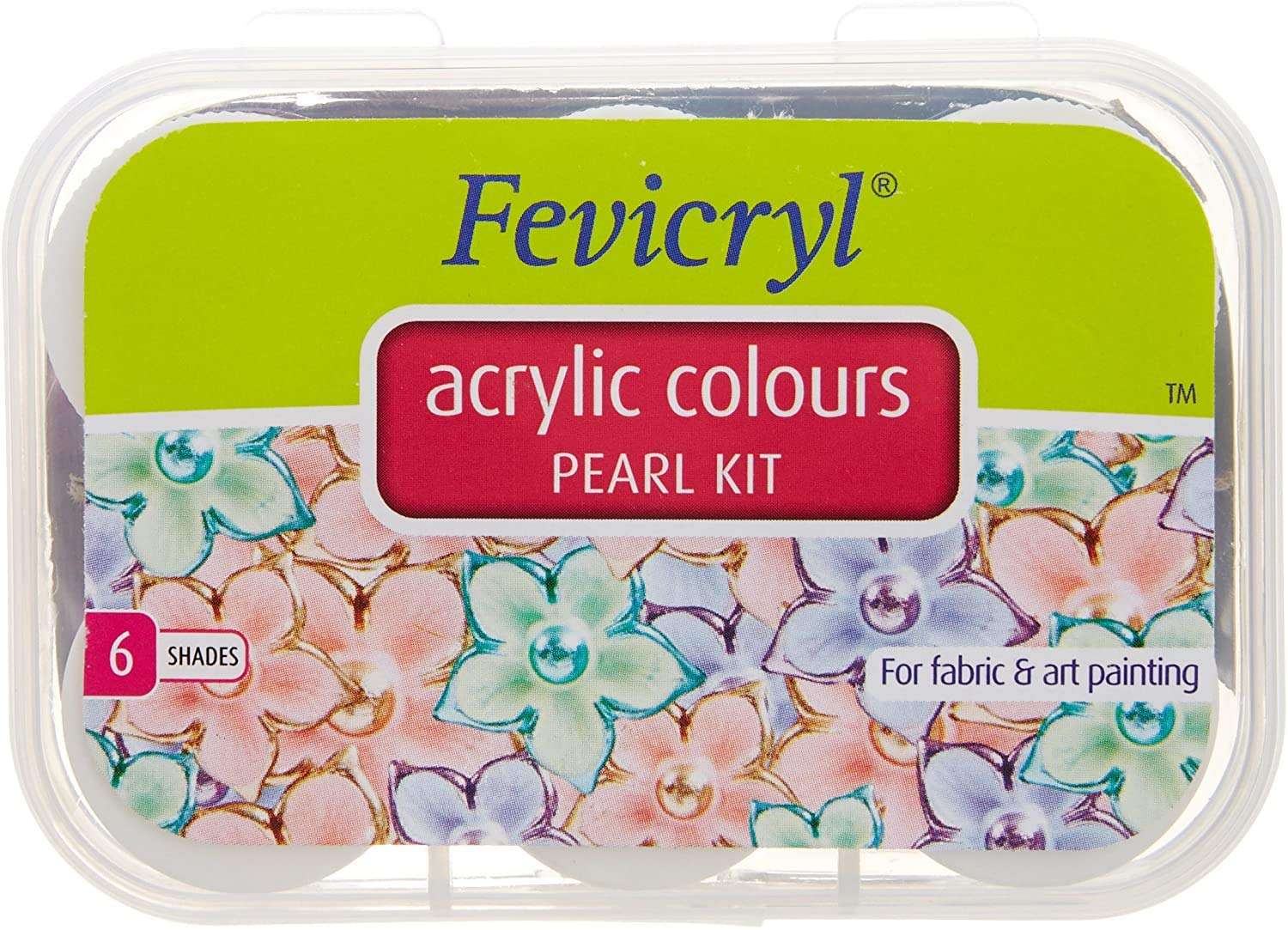 Definite Art Craft Painting (Fevicryl Pearl Metallic Colours and Pearl Colours (10 Ml X 10) with Palette Knives (Set of 5)) 2