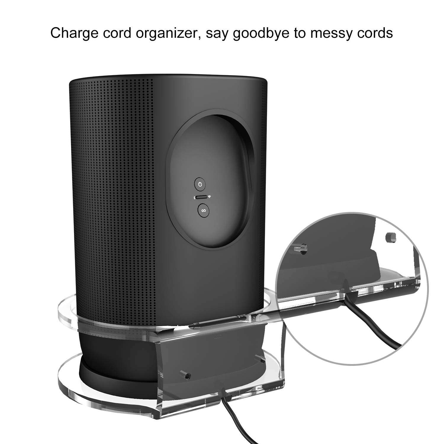 Wall Mount Holder for Sonos Move, Sturdy Clear Acrylic Wall Mount Bracket Compatible with Sonos Move Smart Portable Speaker. 5