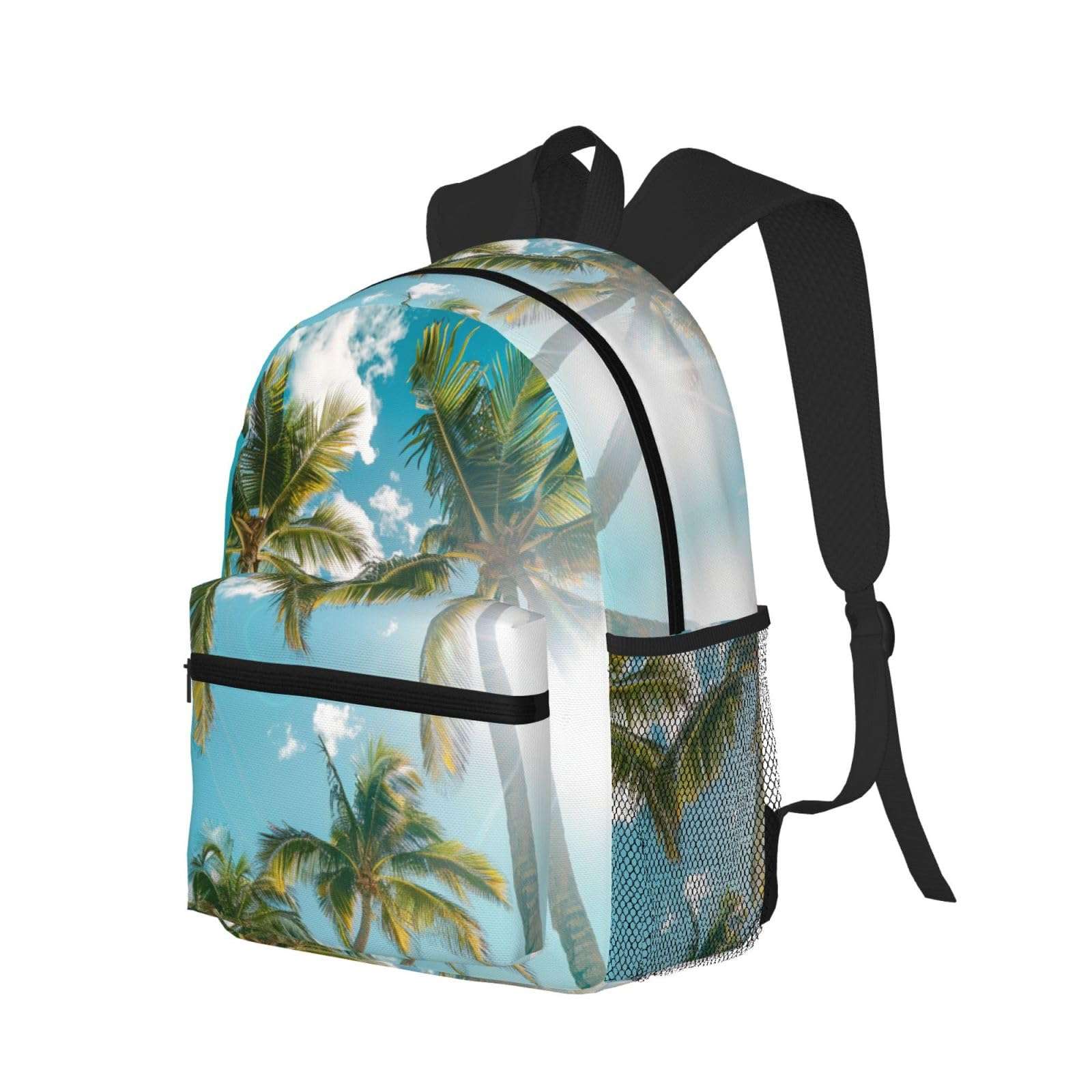 ASSORT Palm Tree Print Laptop Backpack Anti Water Bag For Men Women, Travel, College, Work, And Business 3