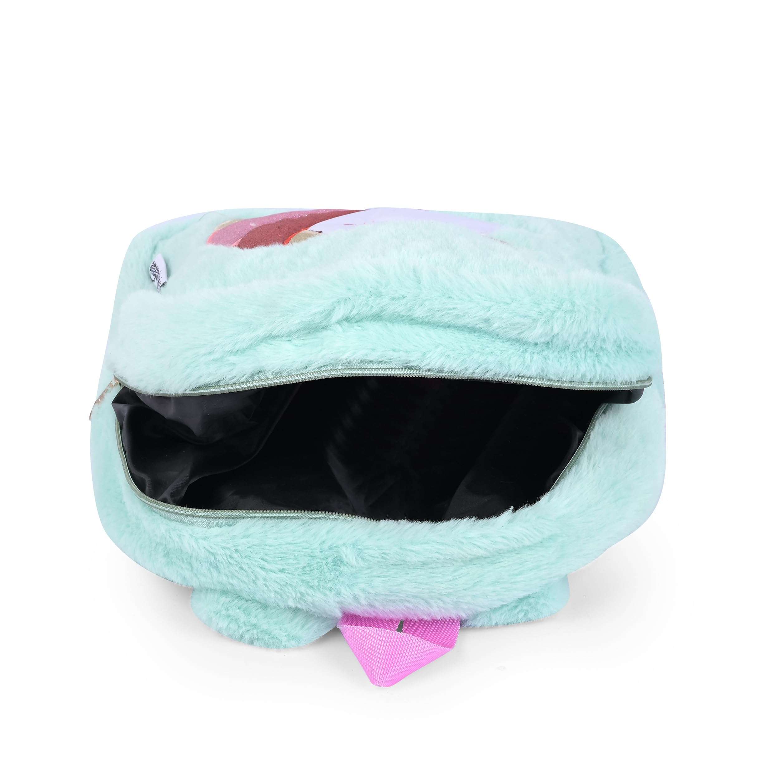 amazon basics Kids Character Fur Bag | Plush Soft Fur | Adjustable Shoulder Straps | Ideal for School, Picnic, Play (Faux Fur) 4