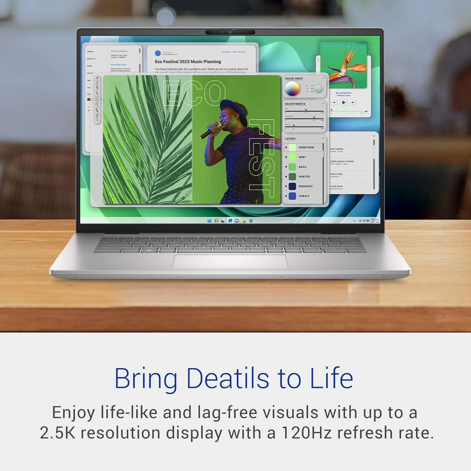 Dell Inspiron 16 Plus 7630 Business Laptop (NVIDIA RTX 4060 8GB GPU, 16" QHD (2560 x 1600) 120Hz, i7-13620H, 32GB DDR5, 1TB SSD) for Creator, Designer, Backlit KB, FP, IST Hub, FHD Webcam, Win 11 Pro 5