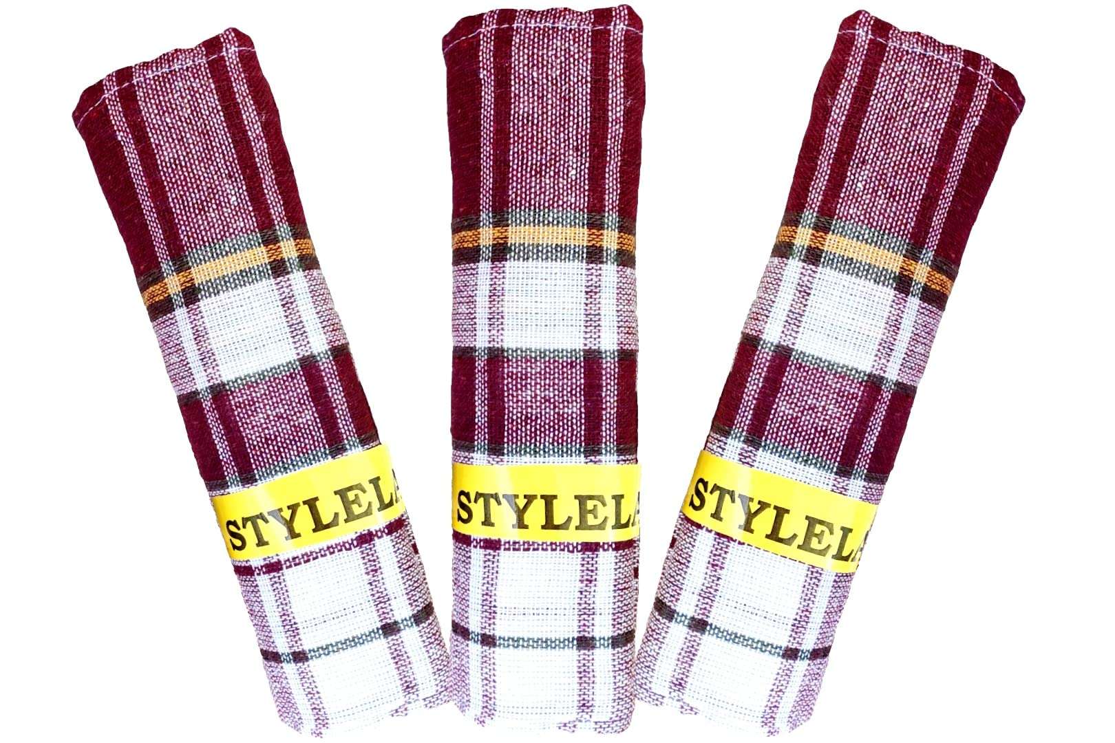 STYLELAB Kitchen Duster Cloth Cotton Cleaning Mop 17 x 17 Inch (Pack of 3) - Multi-Colour Striped 1