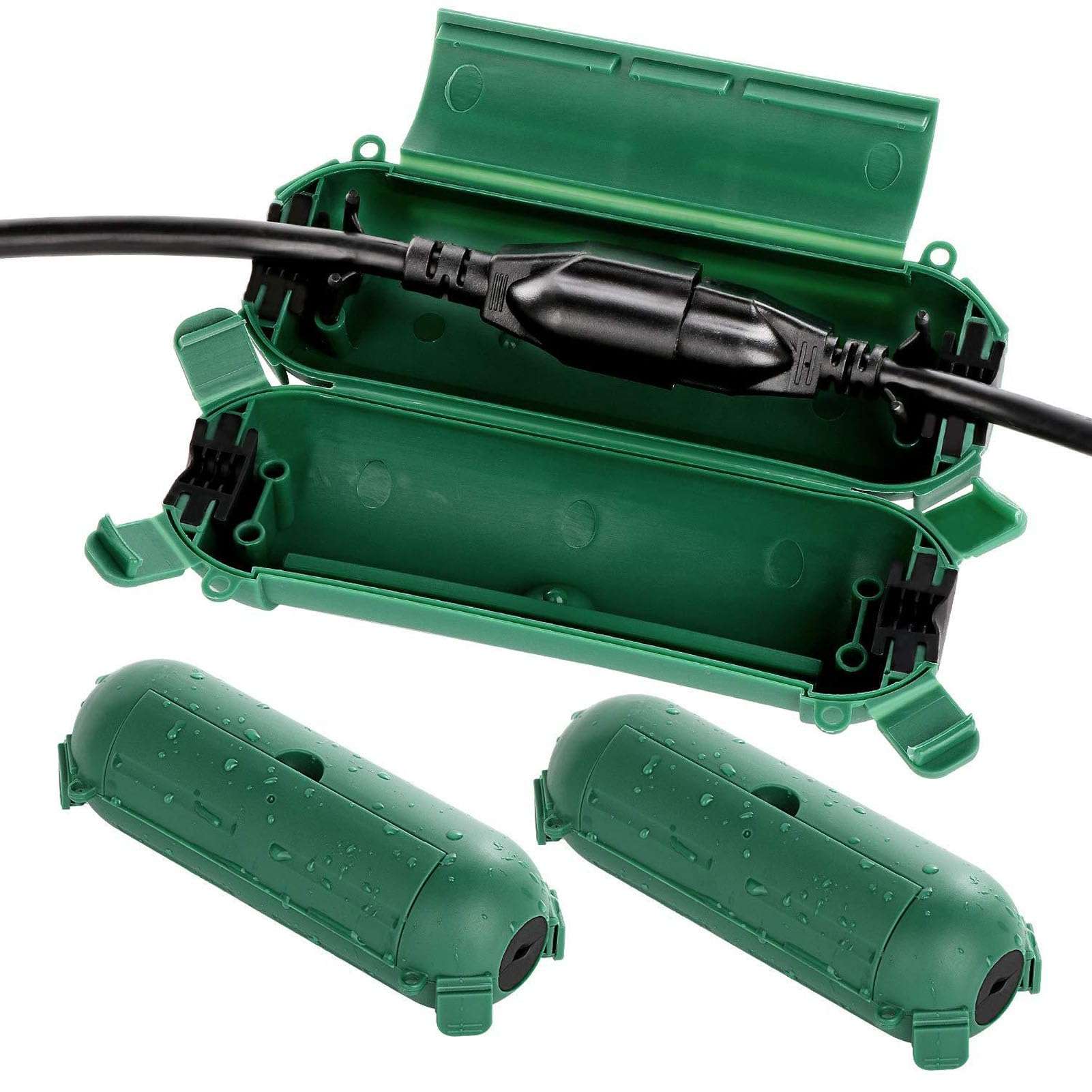 Outdoor Extension Cable Cover, Versatile Cable Junction Box Outdoor Cable Cover with Protective Seal for Lighting 4