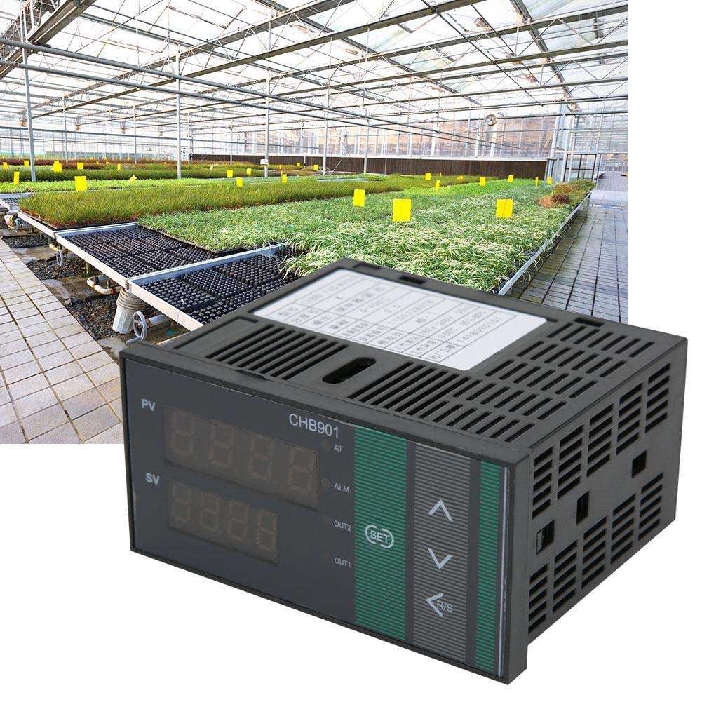 HYY-YY Temperature Controller CHB901, Thermostat Intelligent Digital Display Temperature Controller Relay/SSR Output AC180-240V 0-400℃ 4