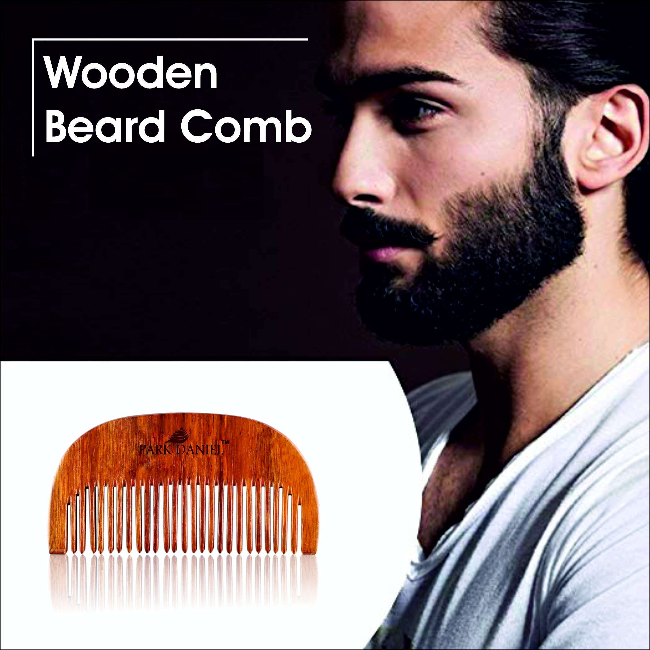 Park Daniel Combo Pack of Beard Growth Serum 60 ml & Handcrafted Wooden Beard Comb (1 Pc.) 5