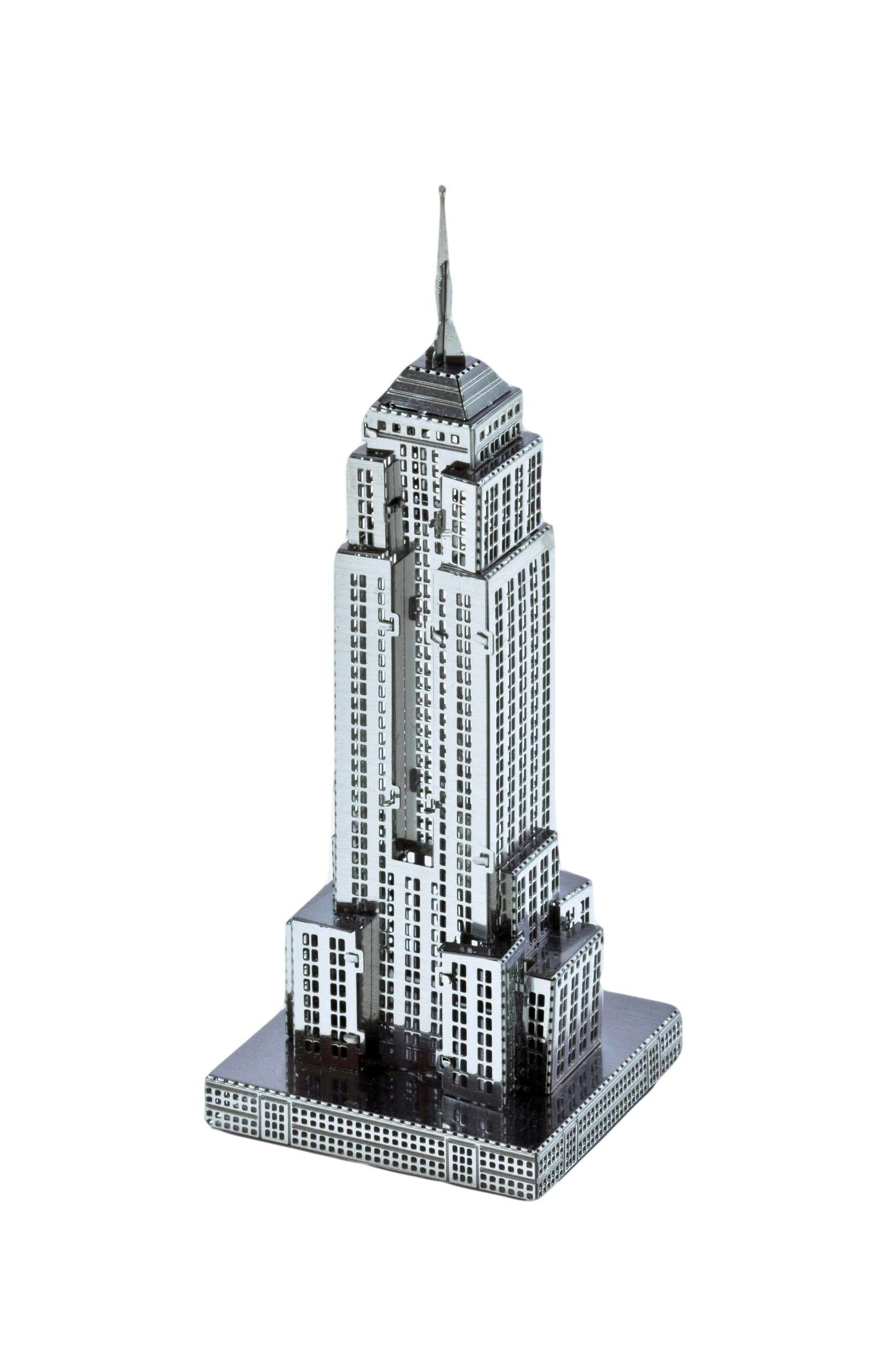 Set of 4 Metal Earth 3D Laser Cut Building Models: 30 Rockefeller Plaza, Empire State Building, Chrysler Building, & One World Trade Center 3