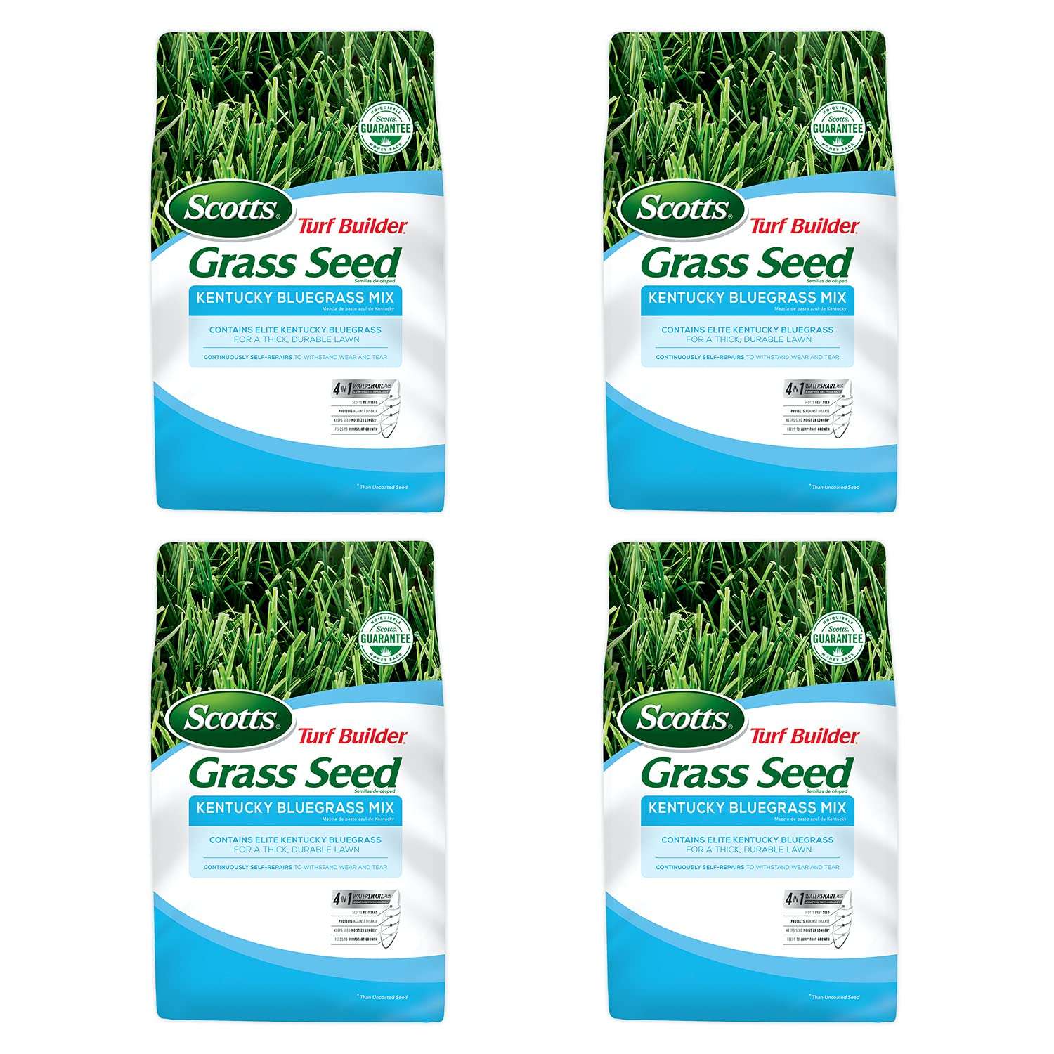 Scotts Turf Builder Grass Seed Kentucky Bluegrass Mix, 7 lbs. (4-Pack) 1