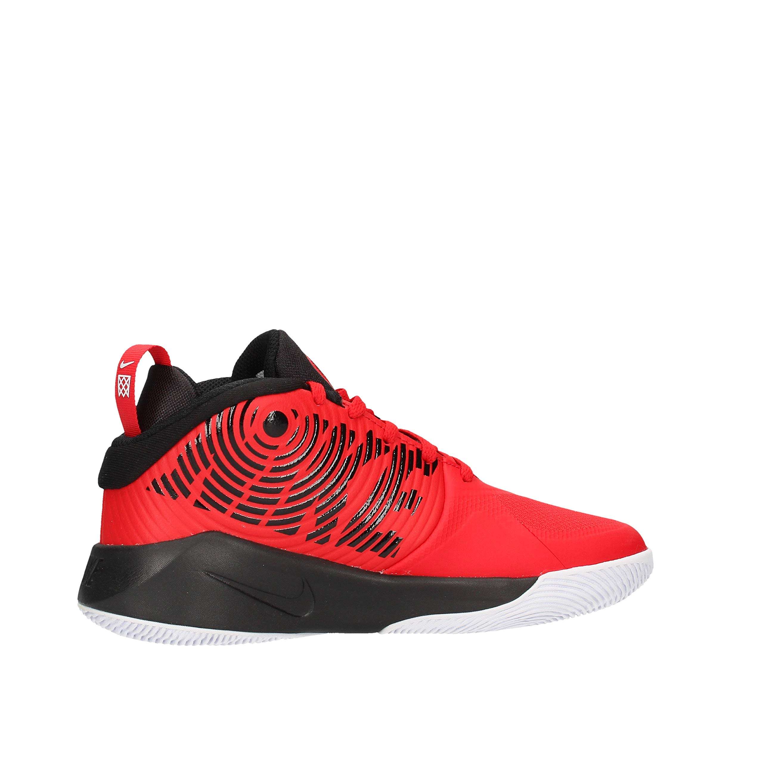 Nike Kid's Team Hustle D 9 (GS) Shoe, University red/Black - White, 4.5Y Regular US Big Kid 5