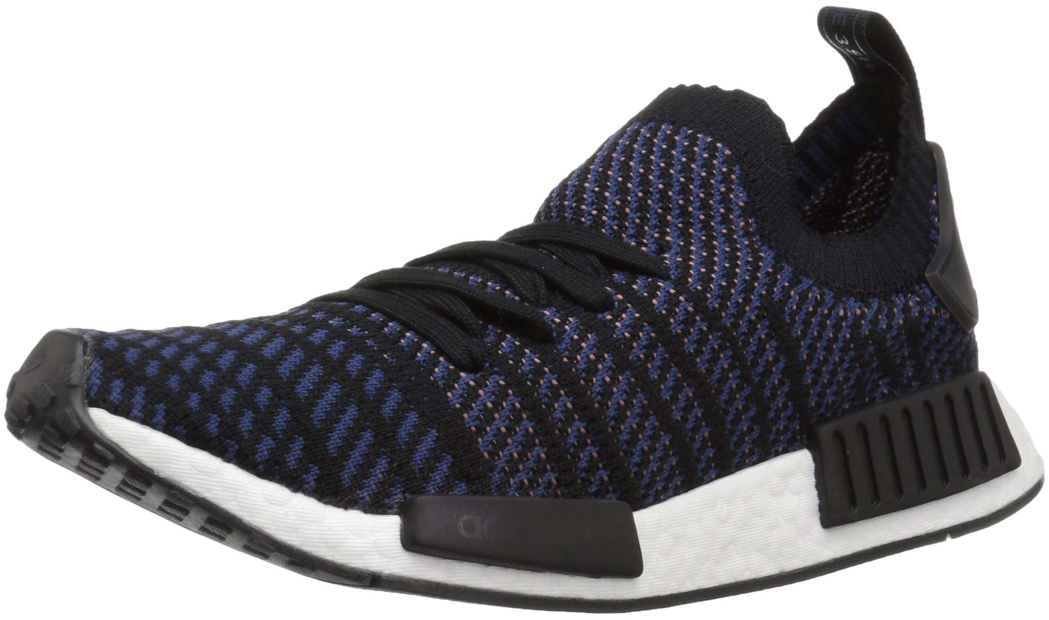 adidas Originals Women's NMD_R1 STLT PK Shoe, Black/ash Pink/nobile Indigo, 8.5 M US