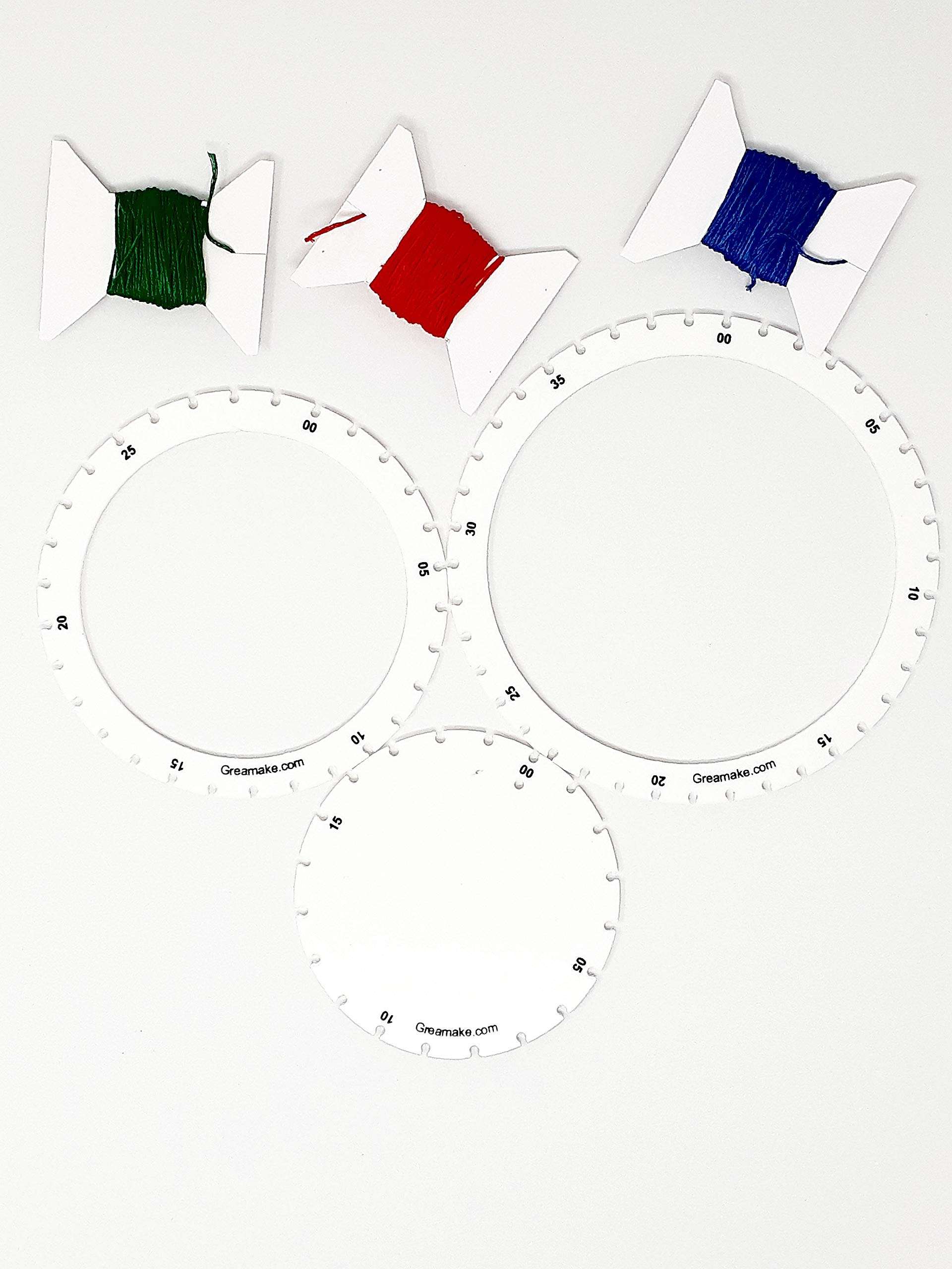 GREA String Art Kit - Set of Frames with Strings - Math Activity Kit - DIY Kit - Without Nails - for Kids and Teens - Art and Craft Gift (Set of 3) 3