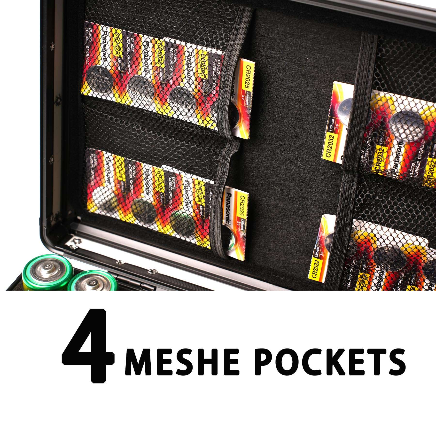 Hard Battery Organizer case with Tester, Battery Storage case Holding Various Batteries, Shock-Proof, fire-Resistant Battery Box(no Battery) 6