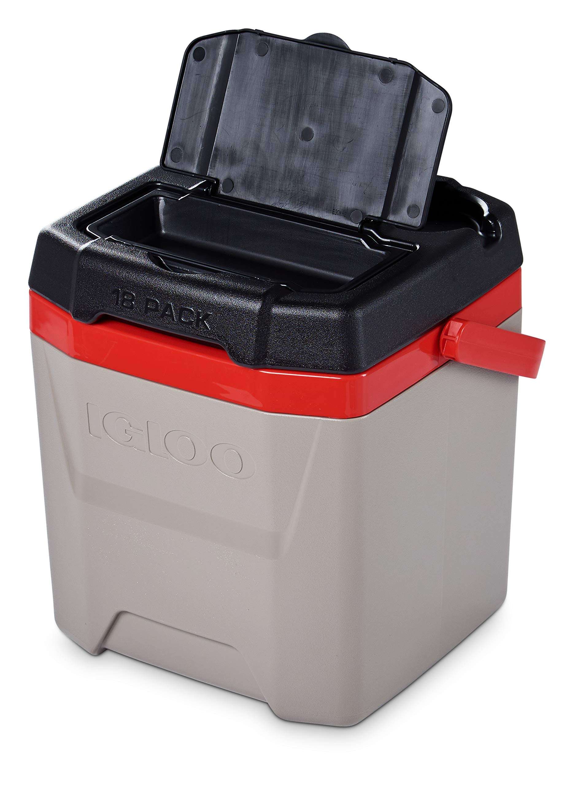Igloo Quantum 12 Quart Cooler, Sandstone/Red