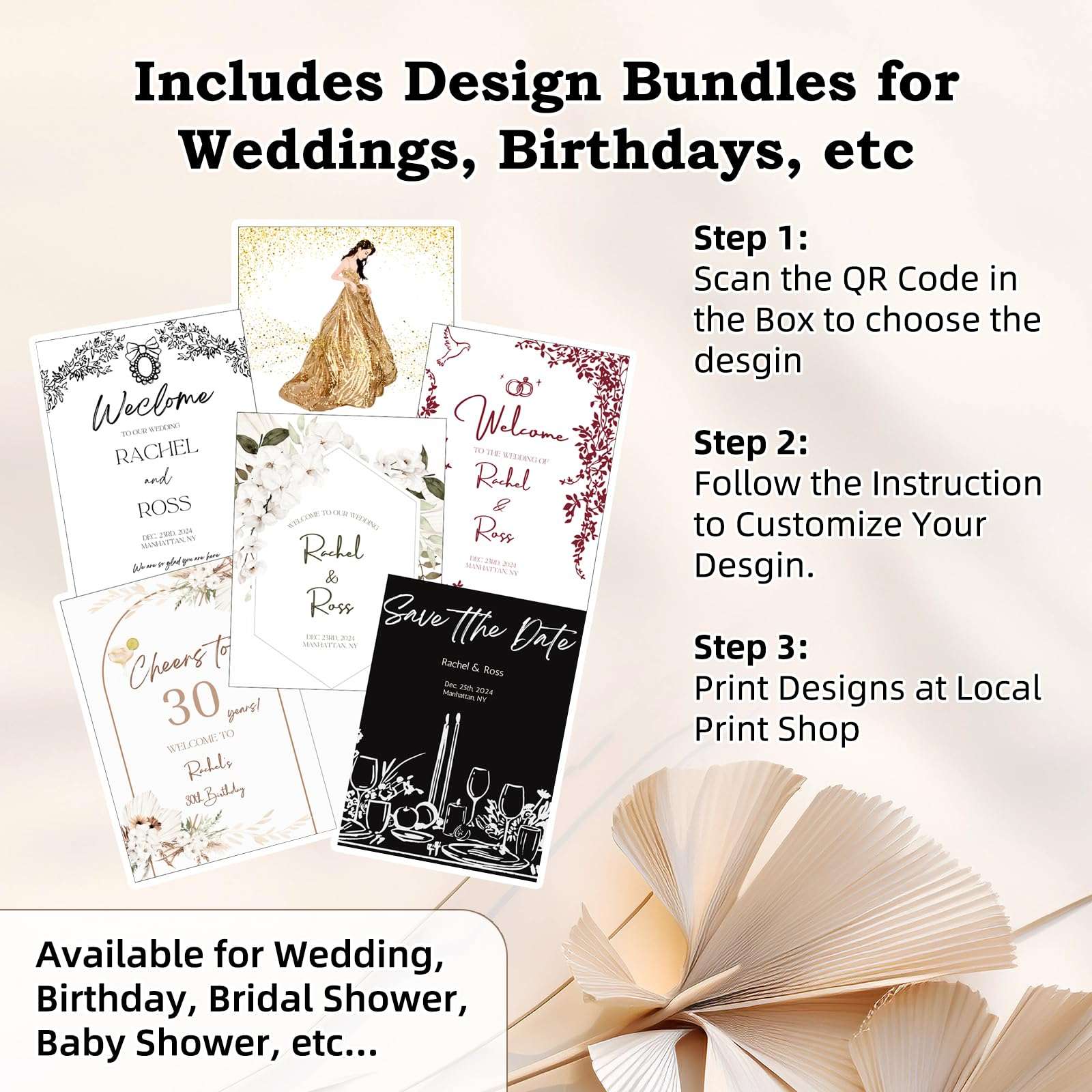 Wedding Sign Holder, Adjustable Welcome to Our Wedding Sign Stand W/Design Bundle & Leather Sign Hanging Straps, Heavy Duty Easel Stand for Sign, Wedding Seating Chart Stand, Easel for Display (Black) 4