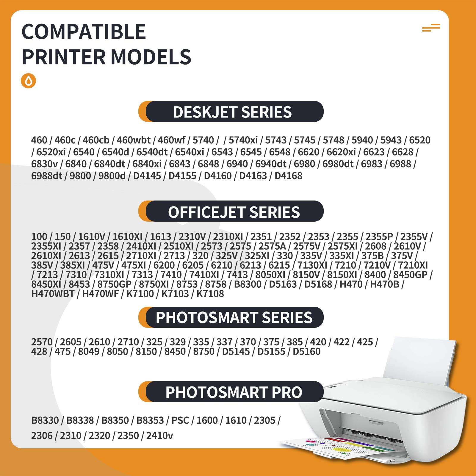 ATOPolyjet Remanufactured Cartridge Replacement for HP 97 Color Ink C9363WN for PhotoSmart 335 337 370 375 385 420 422 OfficeJet D5163 D5168 100 H470 150 7310 K7100 DeskJet 6940 Printer 3
