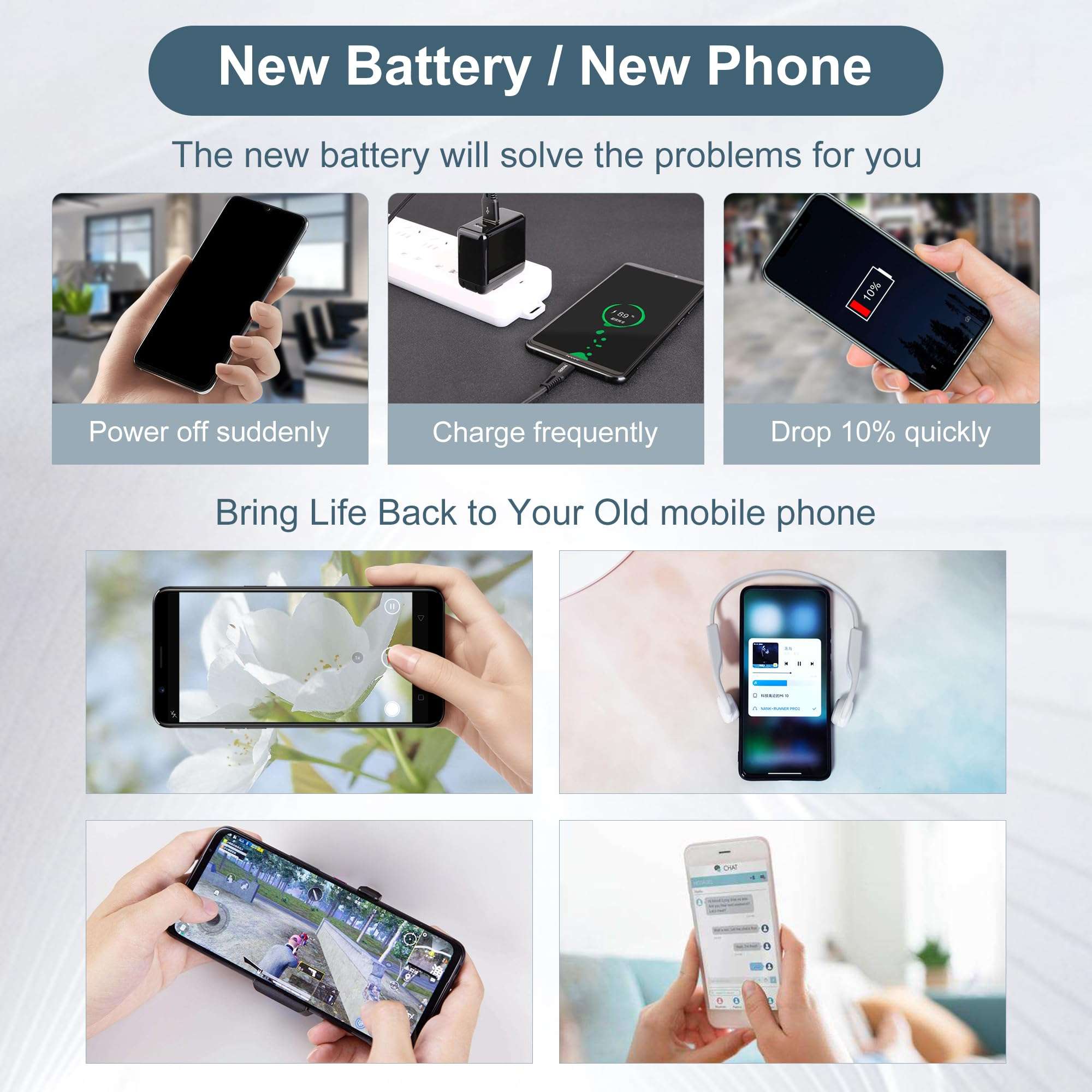 E-YIIVIIL Replacement Battery DYND01 for Microsoft Xbox Elite Serie 2 (Model 1797), 3.7V 1800mAH，with Repair Tool Kit 6