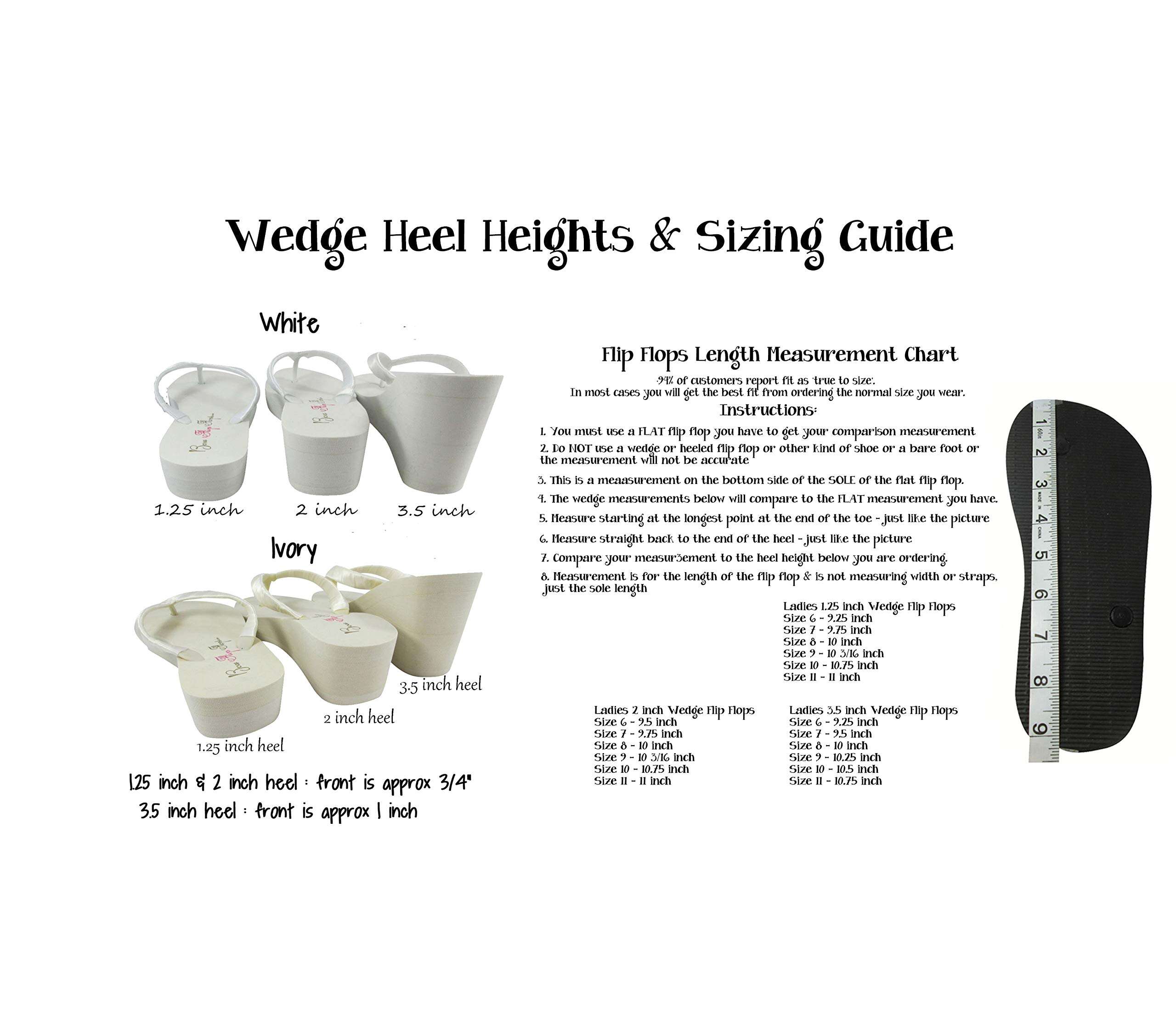 Big Rhinestone Jewel on Satin Wrapped Ivory 3.5 Inch High Heel Flip Flops (LARGE JEWEL - 3.5"/Ivory, 9) 3