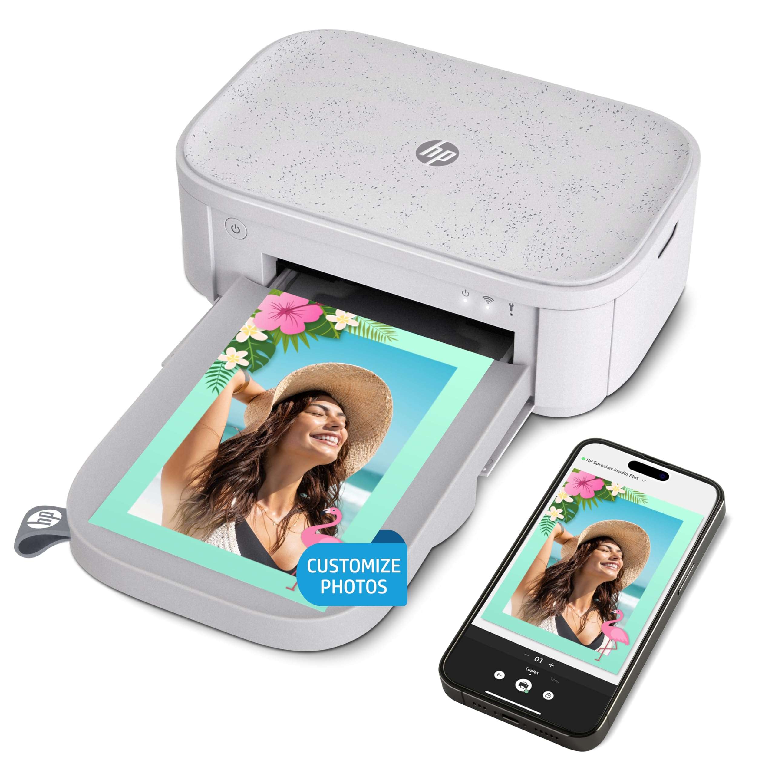 HP Sprocket Studio Plus 4x6 Instant Photo Printer – 118 Sheets & Cartridge Bundle - Wireless, Wi-Fi, Premium Dye Sublimation - Vibrant Color Pictures - Editing App for Fun, Creative Photos 3