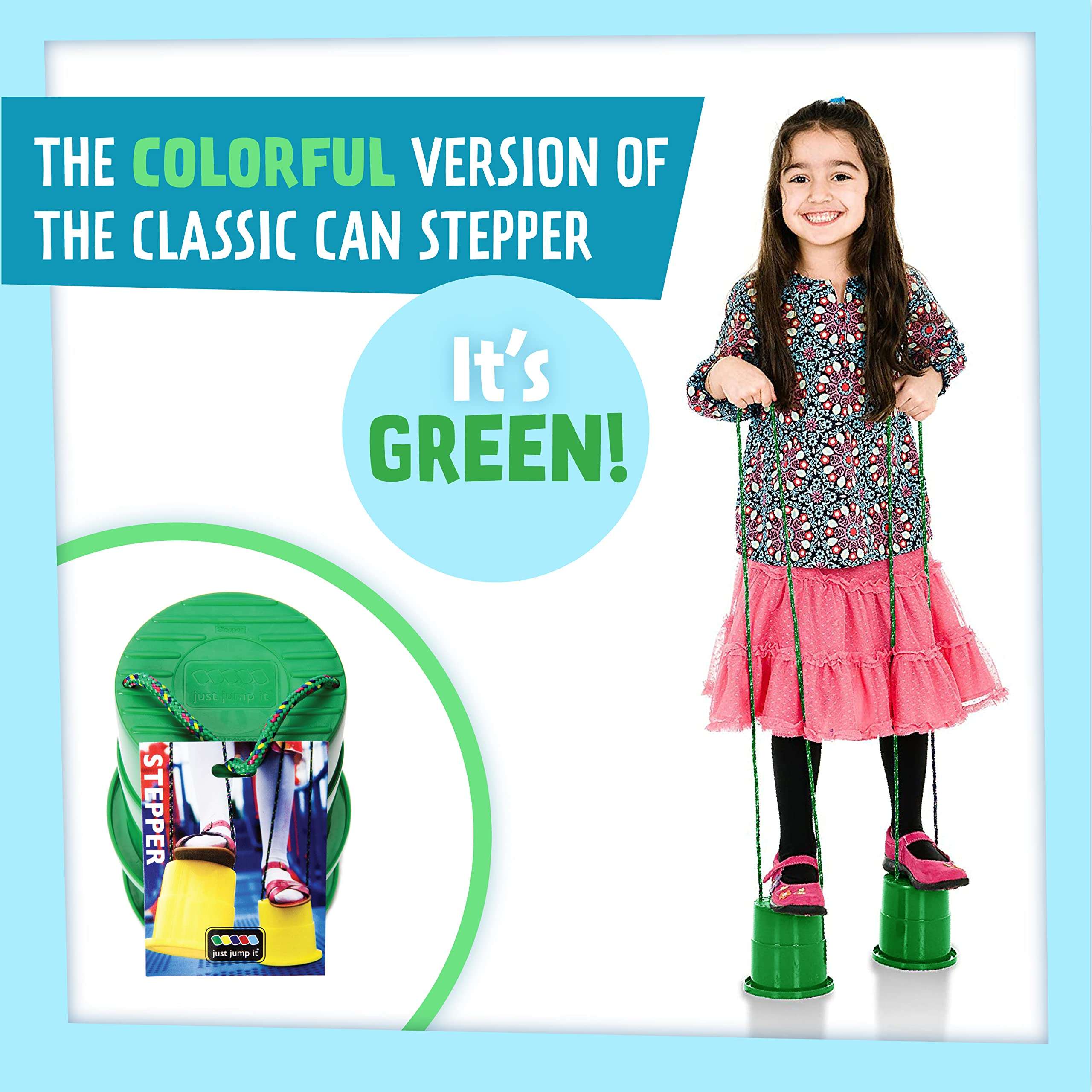 Just Jump It EZ Can Steppers Kids Stilts, Balance Stepping Stones for Kids, Walking Platform Stilt Sensory Stomper Toy for Children 2