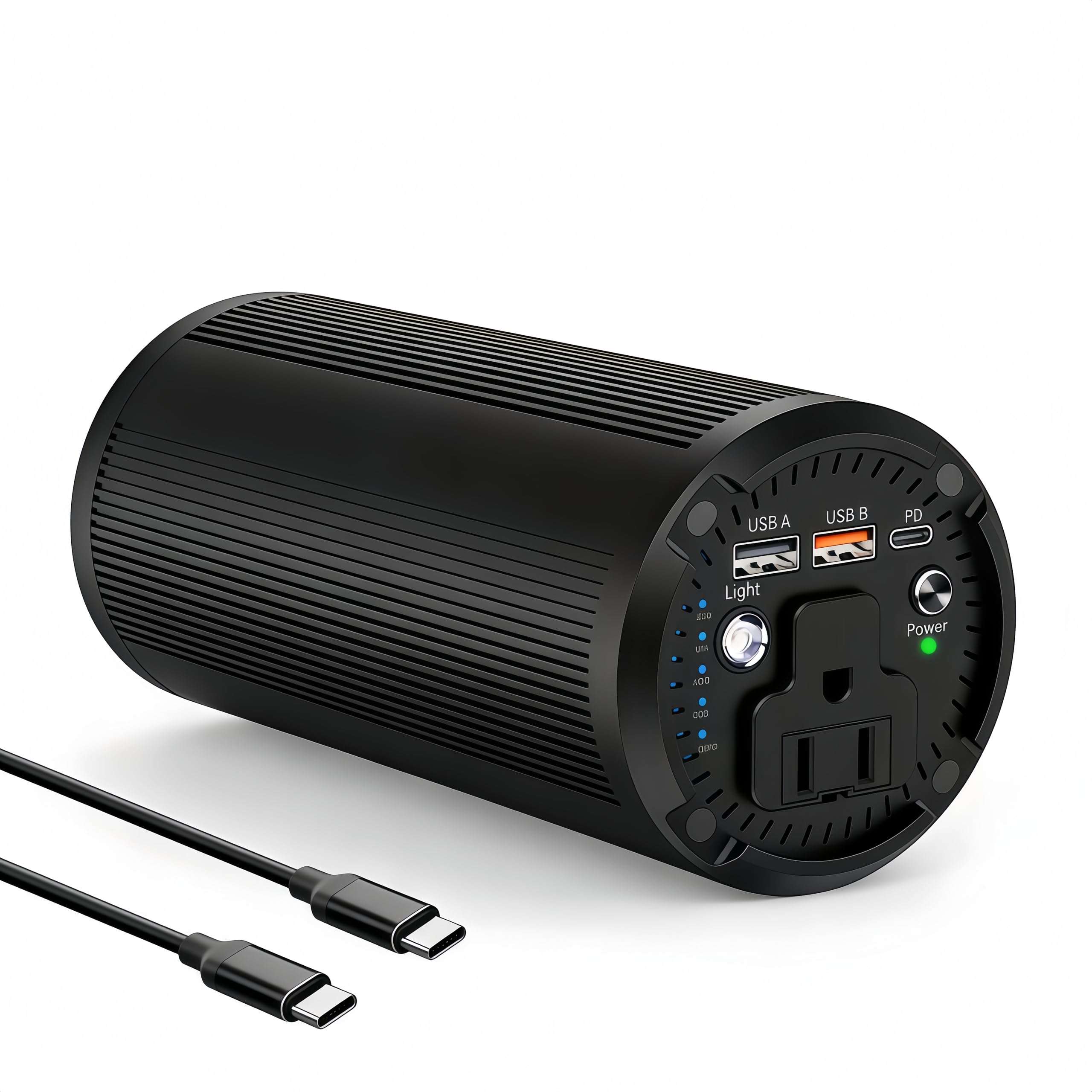 Flyvair Portable Laptop Charger 27000mAh 98Wh, Power Bank with AC Outlet 65W PD Fast Charging External Battery Pack, Mini Portable Power Station for MacBook Pro Dell HP Travel Camping Airline Approved 1