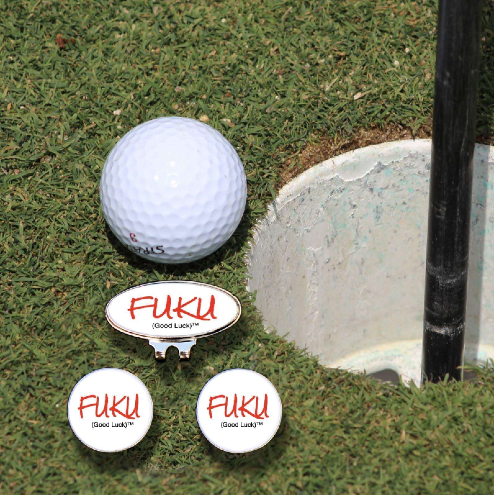 Sofa King Rad FukU Means Good Luck in Japanese. pop-UP Ball Markers Stand-UP on Their Edge to Make a Statement. Now You can Wish Your Buddy “Good Luck” on his Next putt and say How You Really Feel-. 6