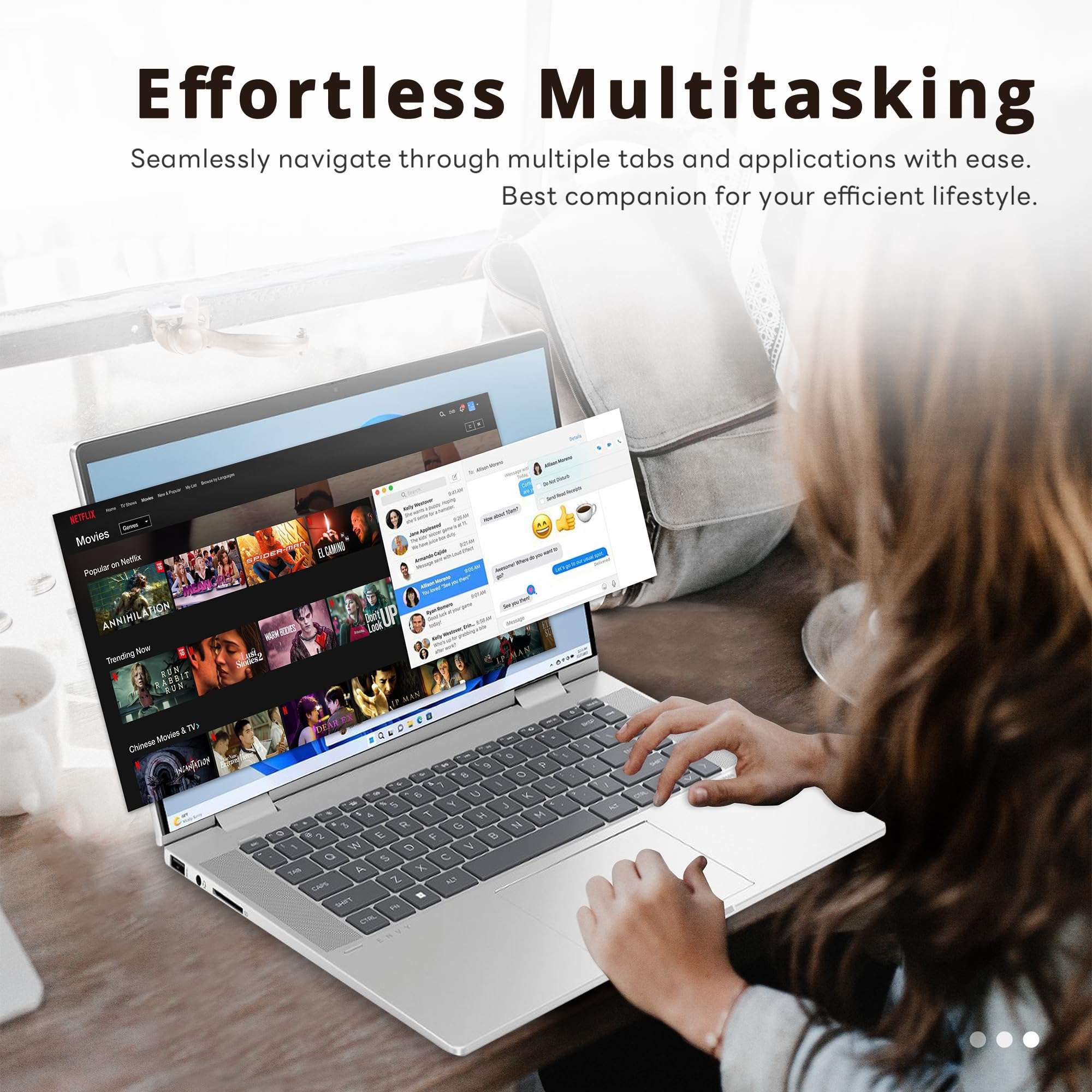 HP Envy x360 2-in-1 15.6" FHD Touchscreen Laptop, Intel Core i7-1355U, 64GB RAM, 2TB SSD, Intel Iris Xe Graphics, Backlit Keyboard, 5MP IR Camera, Wi-Fi 6, Win 11 Home, Silver, 32GB Hotface USB Card 5