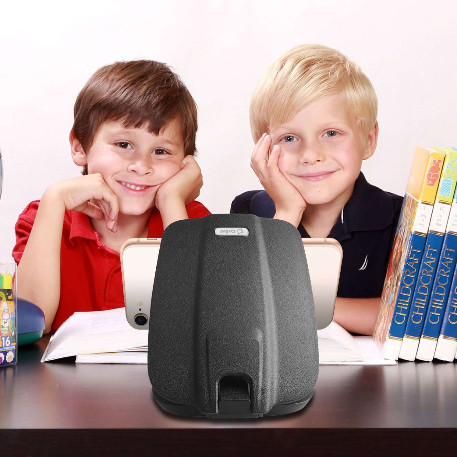 Vehicle Phone Holder – Car Dashboard Cell Phone Mount Universal Cradle Clip Stand Compatible for Apple iPhone Samsung Galaxy Google Pixel LG Moto and More 6