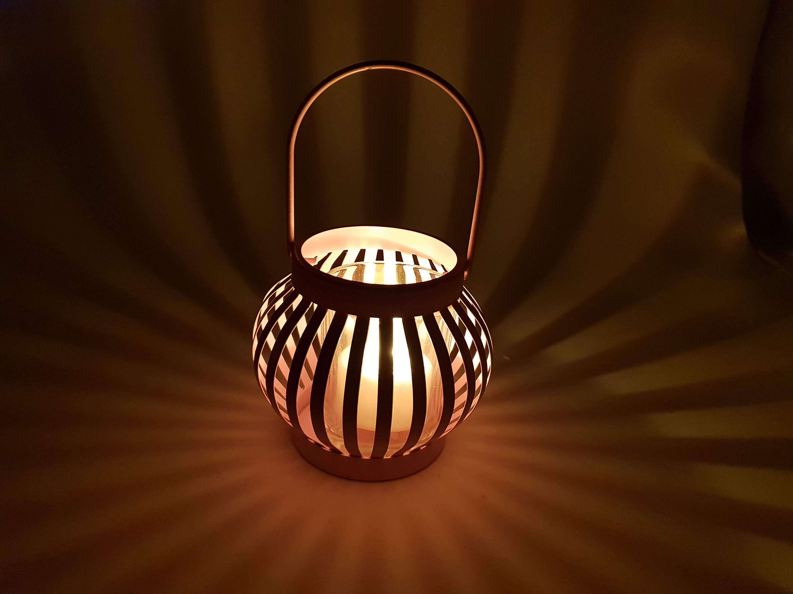 My Party Suppliers Pink/Green Candle Holder/Home Decor Hangings Lantern with Tealight Candle (1 pcs Random Color) 1