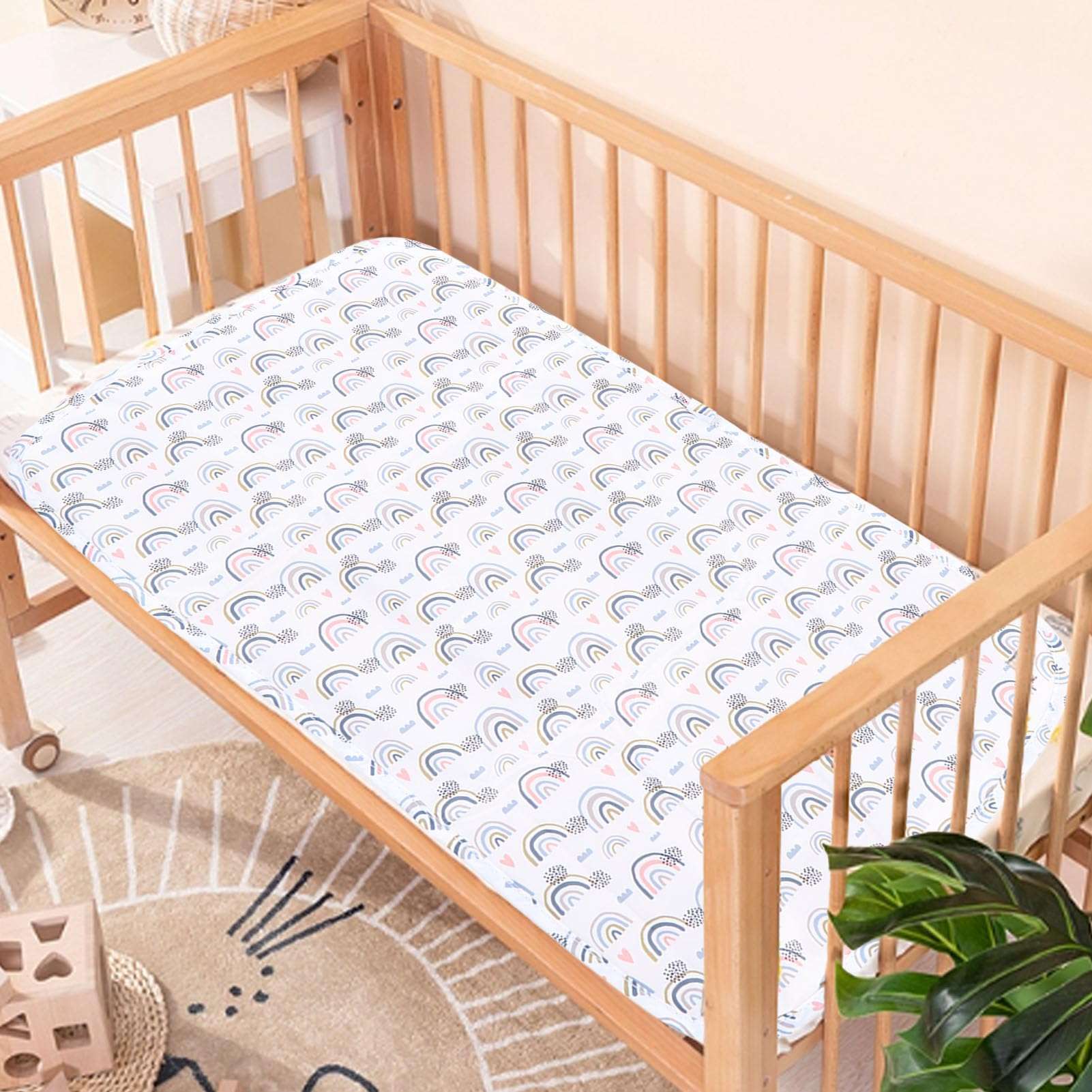 Generic Portable Changing Pad, Waterproof Compact Baby Changing Mat for Baby Girl Boy Foldable Changing Pad Diaper Changing Mat Lightweight Travel Changing Station Gifts for Baby Shower 4