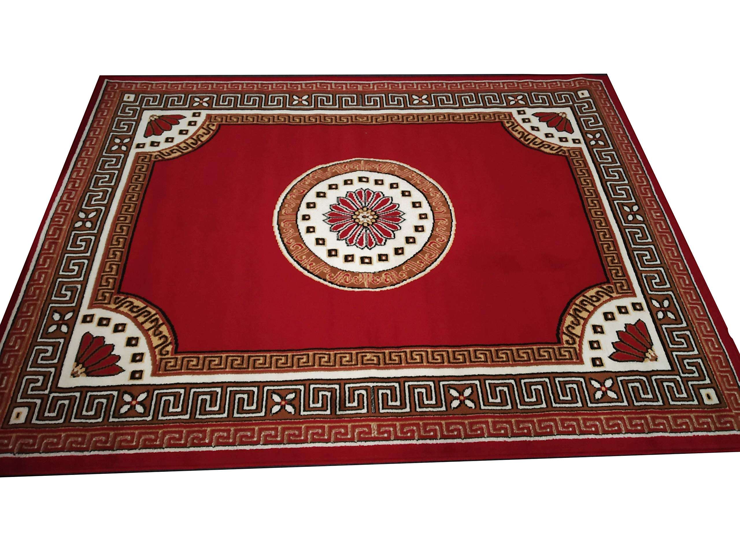 rizzy home beautifully designed Carpets for Living Room 3x5 feet red Colour 2