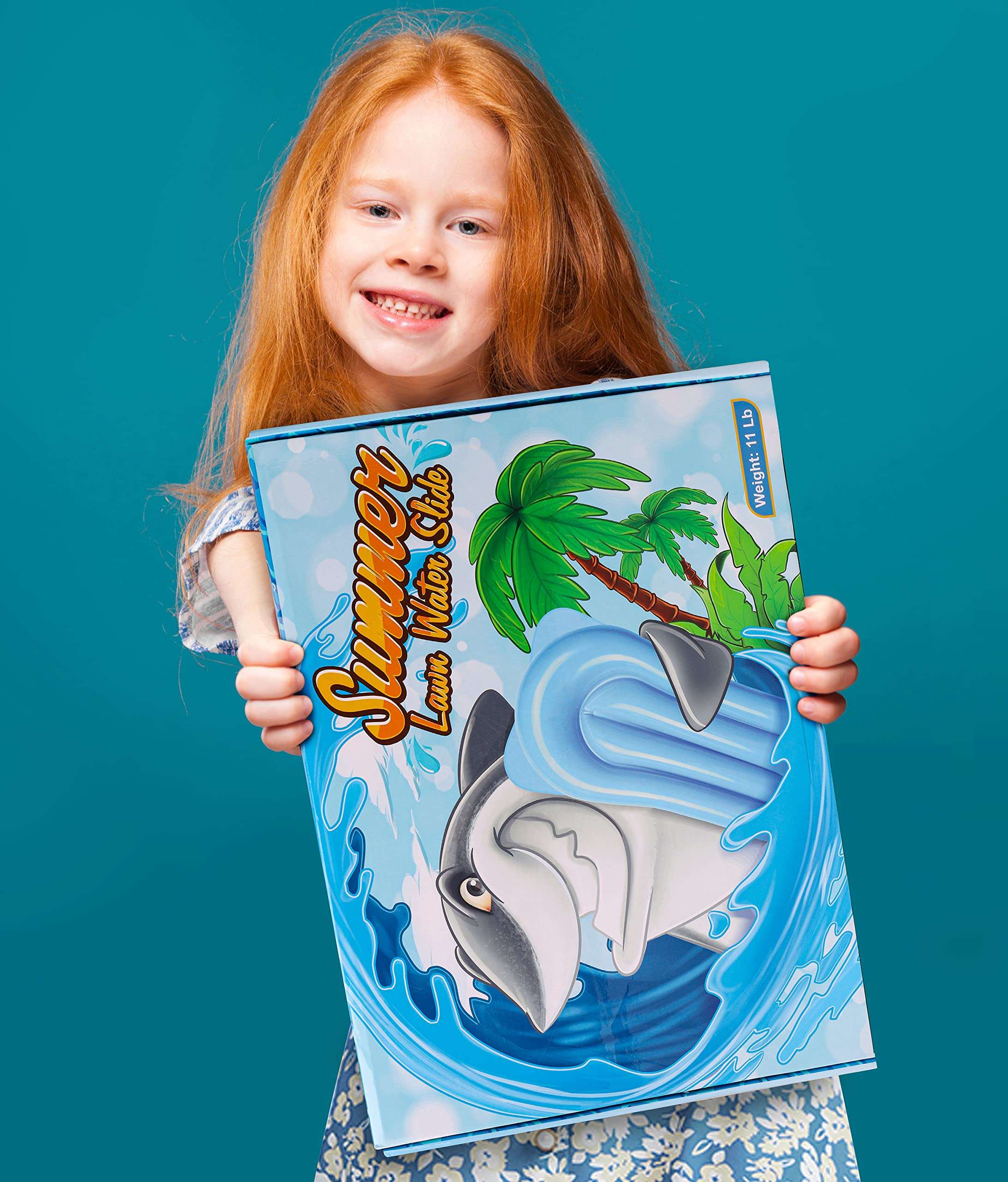 AnanBros Slip and Slide Heavy Duty Inflatable Lawn Water Slide with 2 Bodyboards, 20x6ft 10lb Summer Toy with Sprinkler, Sports Outdoor Garden Backyard Water Play Toys Kids Family Games 6