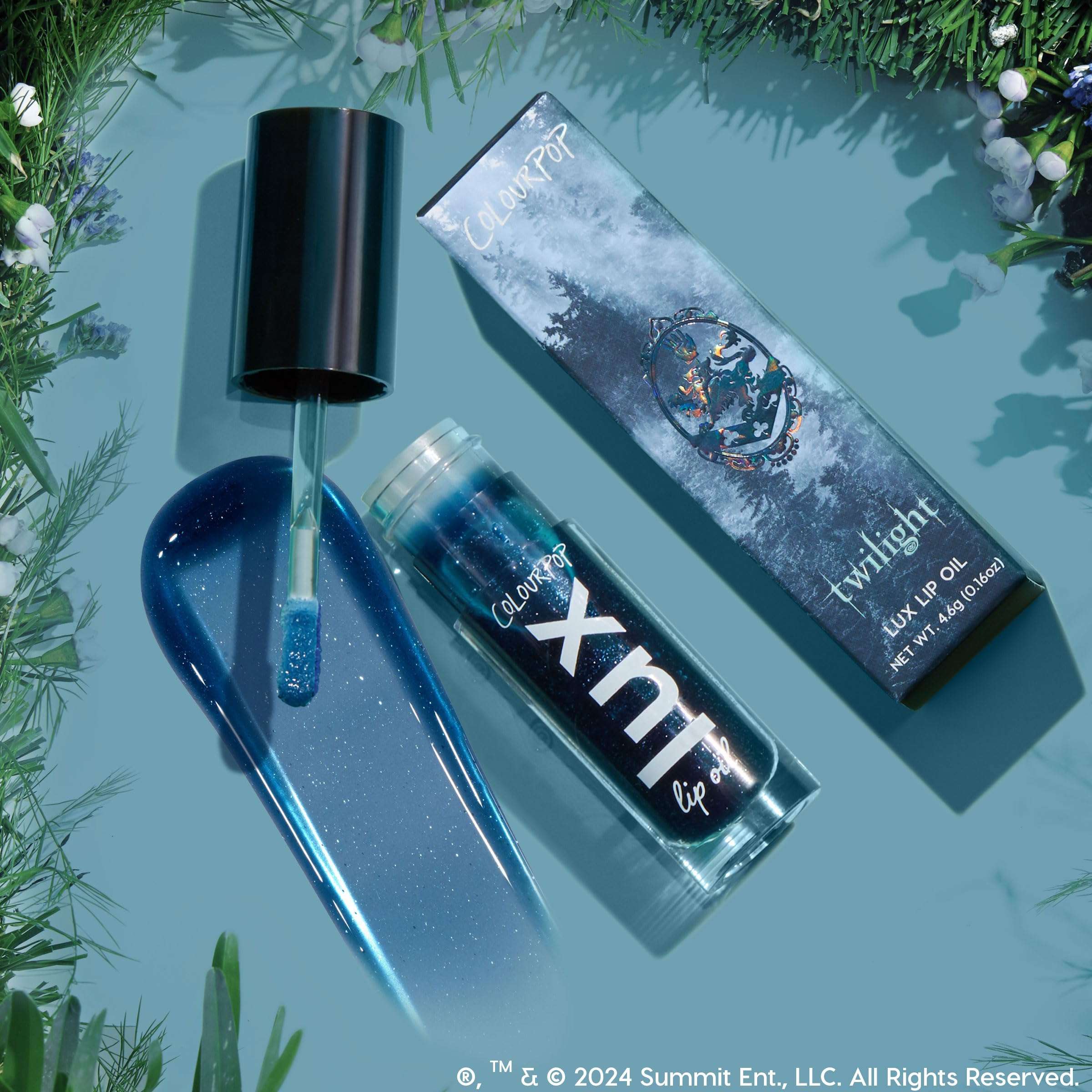 ColourPop x Twilight Lux Lip Oil - Hydrating, Sheer Tinted Lip Oil Formulated with Antioxidant-Rich Chamomile Extract & Calendula Oil - Non-Greasy, Nourishing Blue Lip Oil - Team Edward (0.16 oz) 5