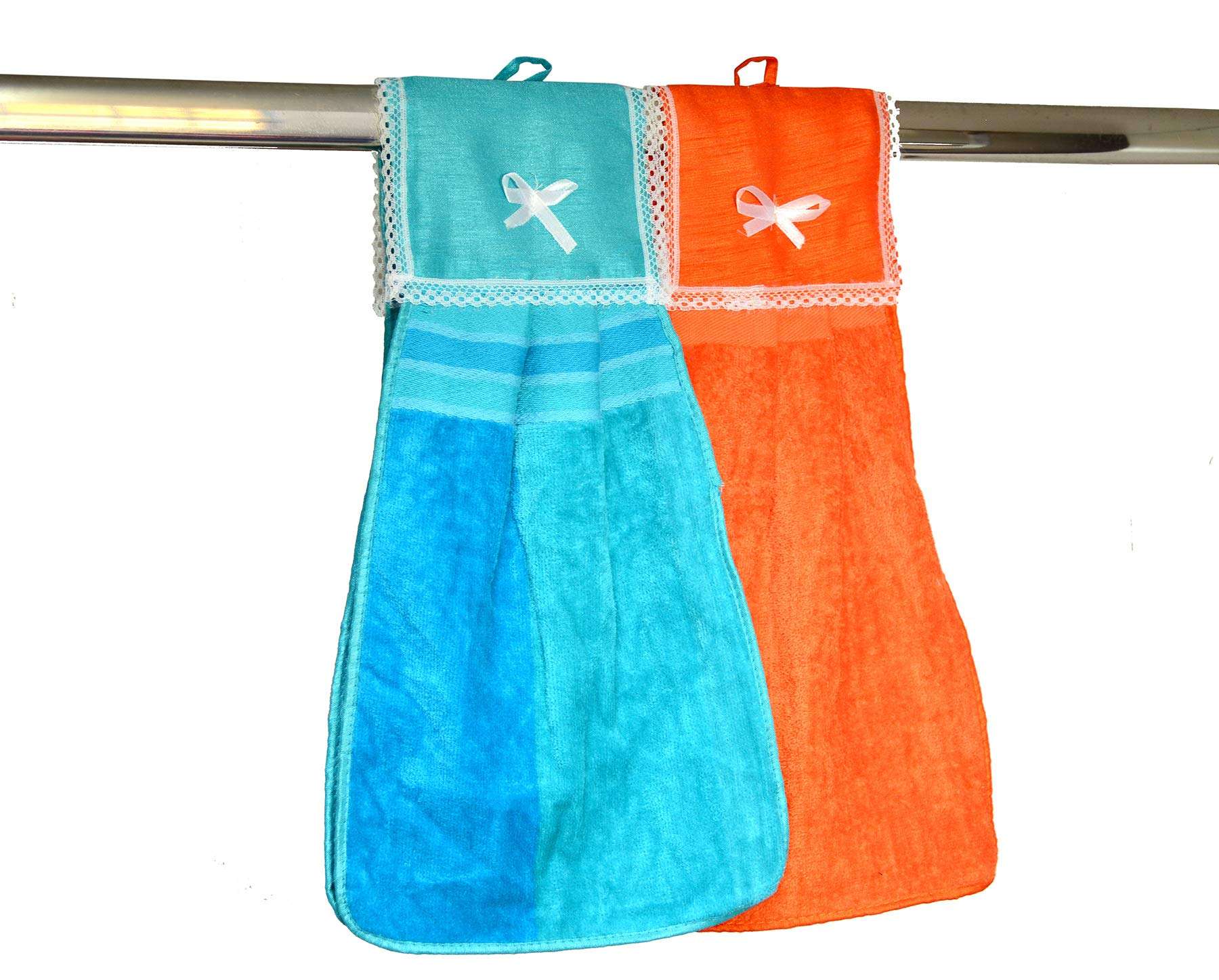 ascension Cotton Hanging Kitchen Napkin (Set of 4, Multicolour) 4