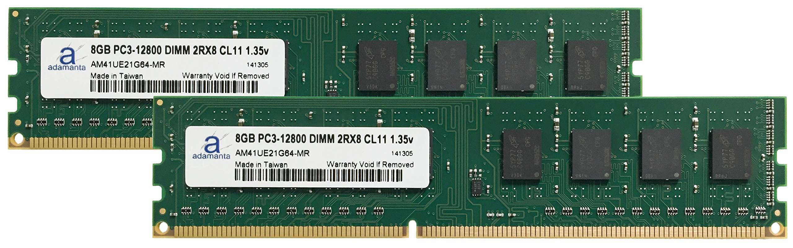 Adamanta 16GB (2x8GB) Memory Upgrade for Dell OptiPlex 5040 Desktop Tower DDR3L 1600Mhz PC3L-12800 UDIMM 2Rx8 CL11 1.35v RAM