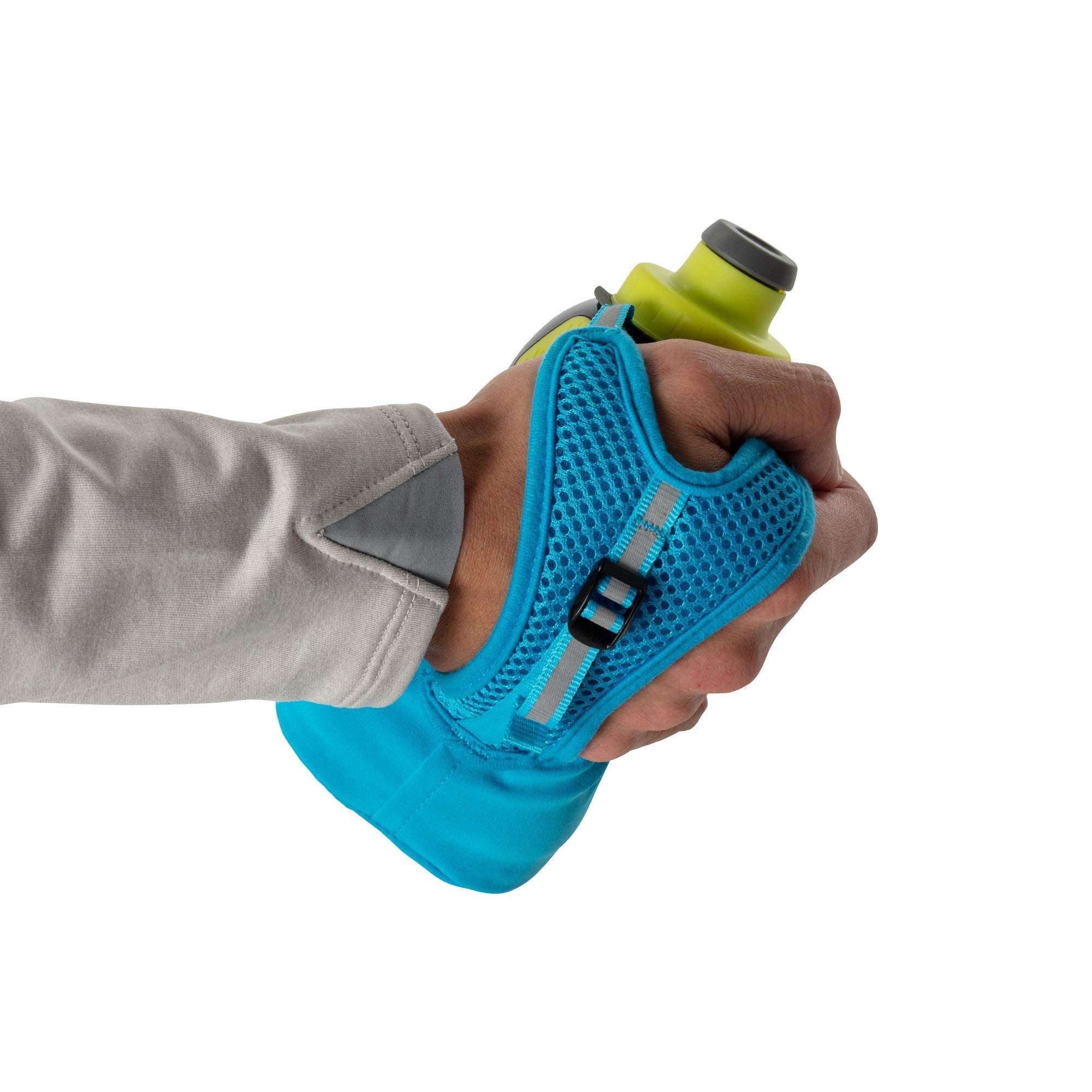 Nathan Running Handheld Water Bottle Adjustable No-Grip Quick Squeeze Lite Hand Strap. Reflective Hydration 3