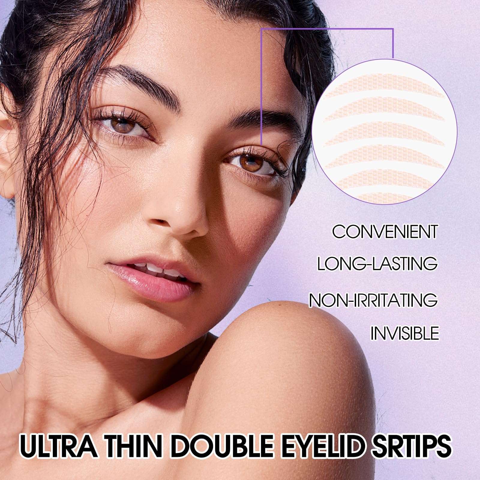 1000-Pcs Eyelid Lifter Strips Tapes: Wendy, Invisible, Waterproof, Long-Lasting, for Hooded, Heavy, Uneven, Droopy, Double Eeyelids 5