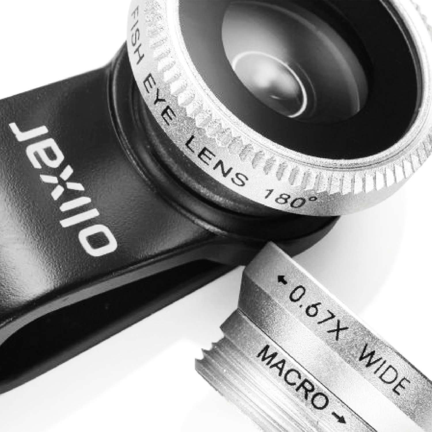 Smartphone Lens Kit - 3 in 1 Lenses - Fisheye, Wide Angle, Macro - Clip On - Photography Accessory for iPhone, Samsung, Huawei Etc - Universal Compatibility - Olixar 2