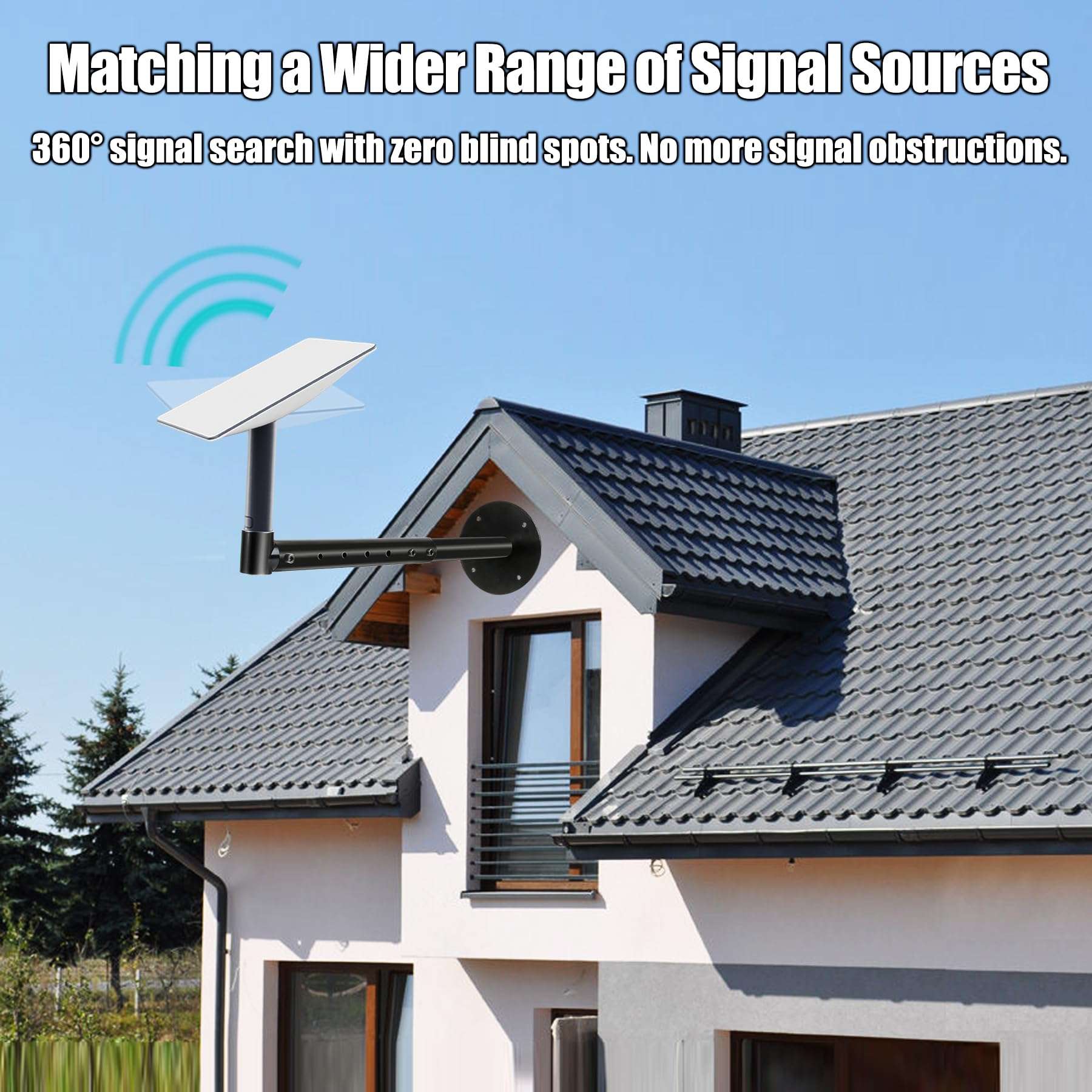 Wall Mount, Starlink Mounting Kit with Starlink Mount Adapter, Star Link Pole Mount, Starlink Roof Mount for Starlink Internet Kit Satellite 2