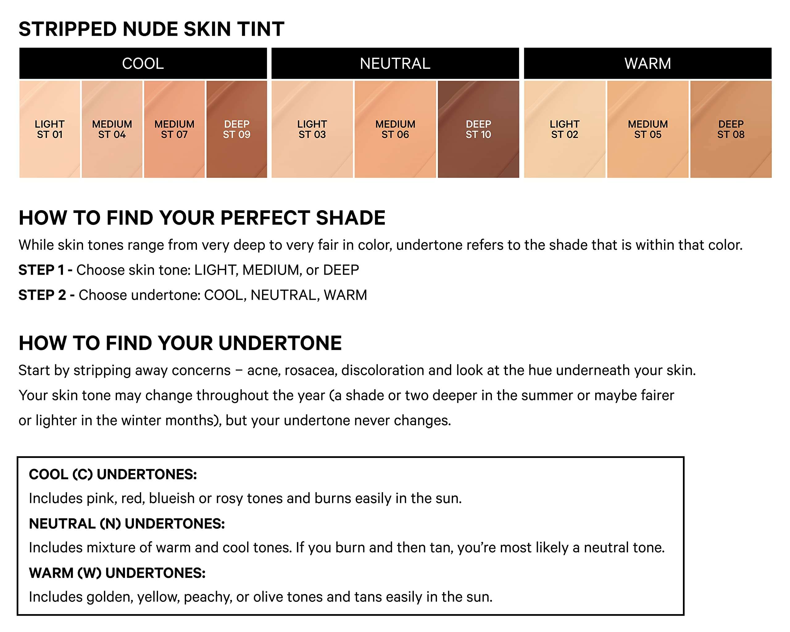 Kevyn Aucoin Stripped Nude Skin Tint, ST 10 (Deep) shade: Tinted makeup foundation with blue light protection. Sheer to light coverage. Blurs imperfections for a natural even finish. Comfortable wear. 6