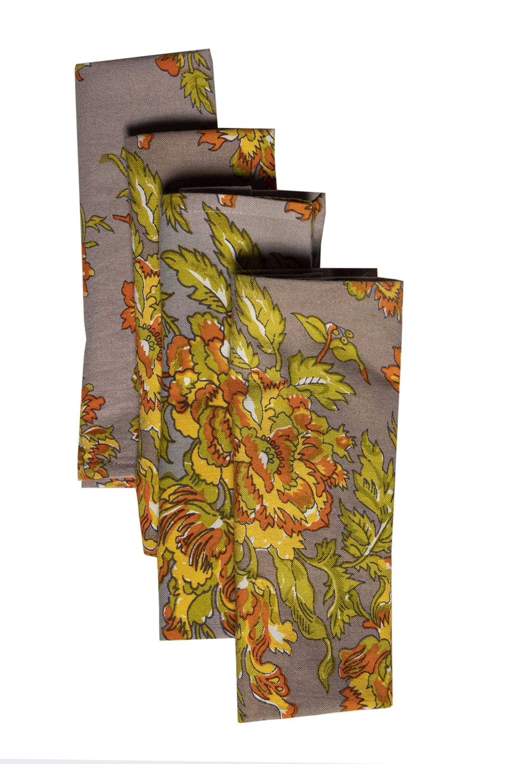 CONTRAST LIVING Parshant Hand Block Printed Kitchen Towel/Dish Towel/Hand Towel Multi Color Set of 3 Pcs 5