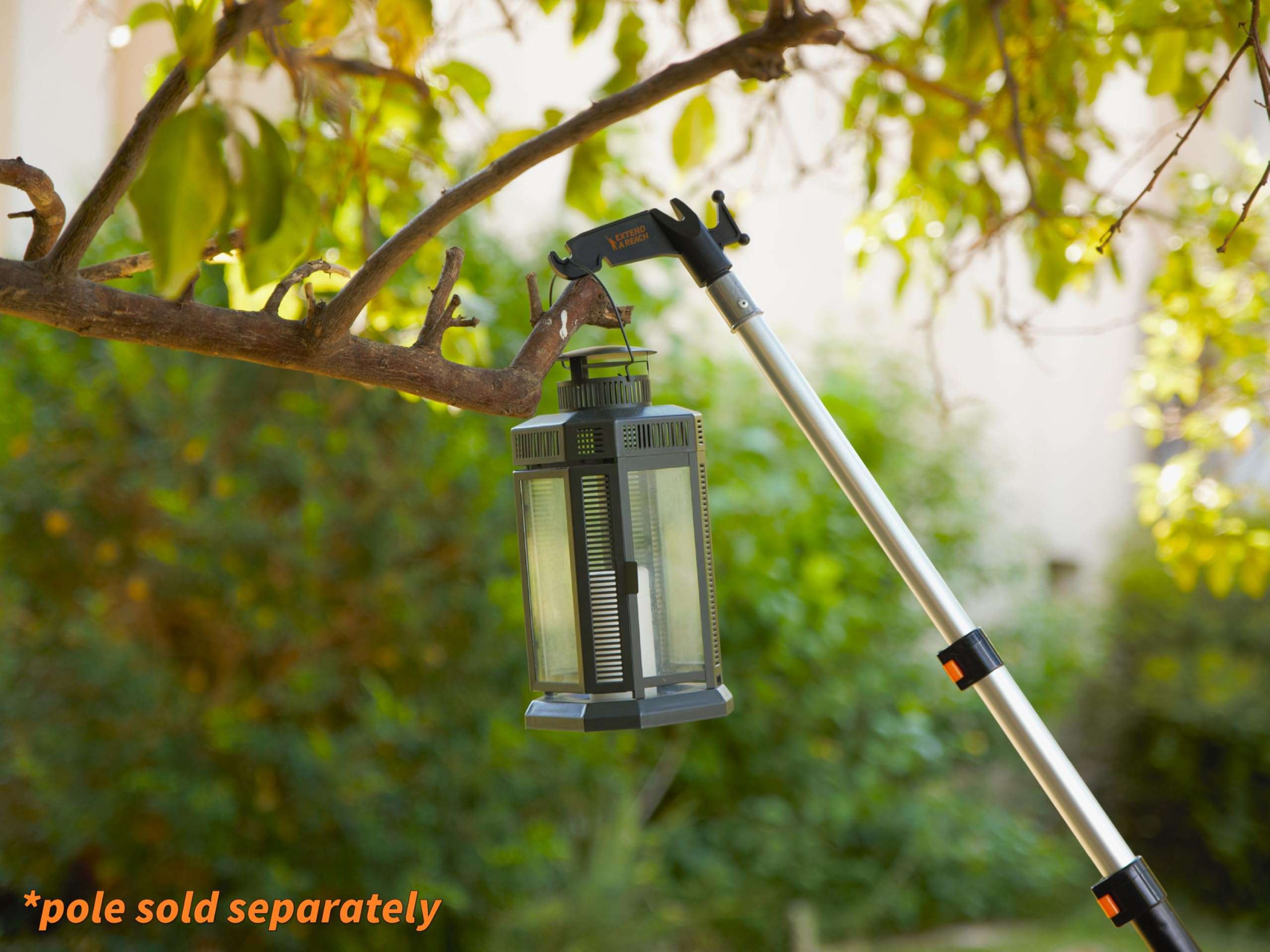 EXTEND-A-REACH Christmas Light Hanger Tool Attachment (Attachment Only) // Christmas Light Installation, String Lights, Birdfeeders // Twist-On Utility Hook Fits Standard ¾ Acme Threaded Pole 3