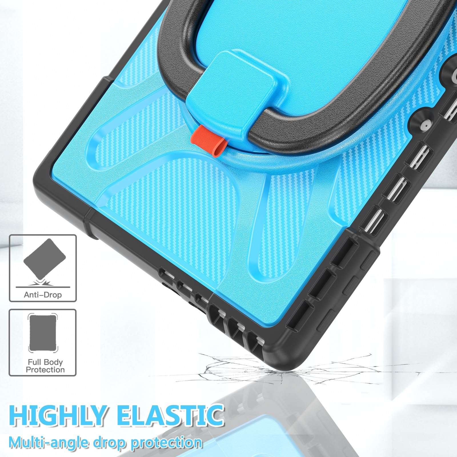 Tablet PC Protection Heavy Duty Shockproof Case Compatible with Microsoft Surface Pro 9/10/11 13 Inch (2022/2024) – Rugged Protective Cover with Kickstand, Handle, and Bumper Protection tablet accesso 6