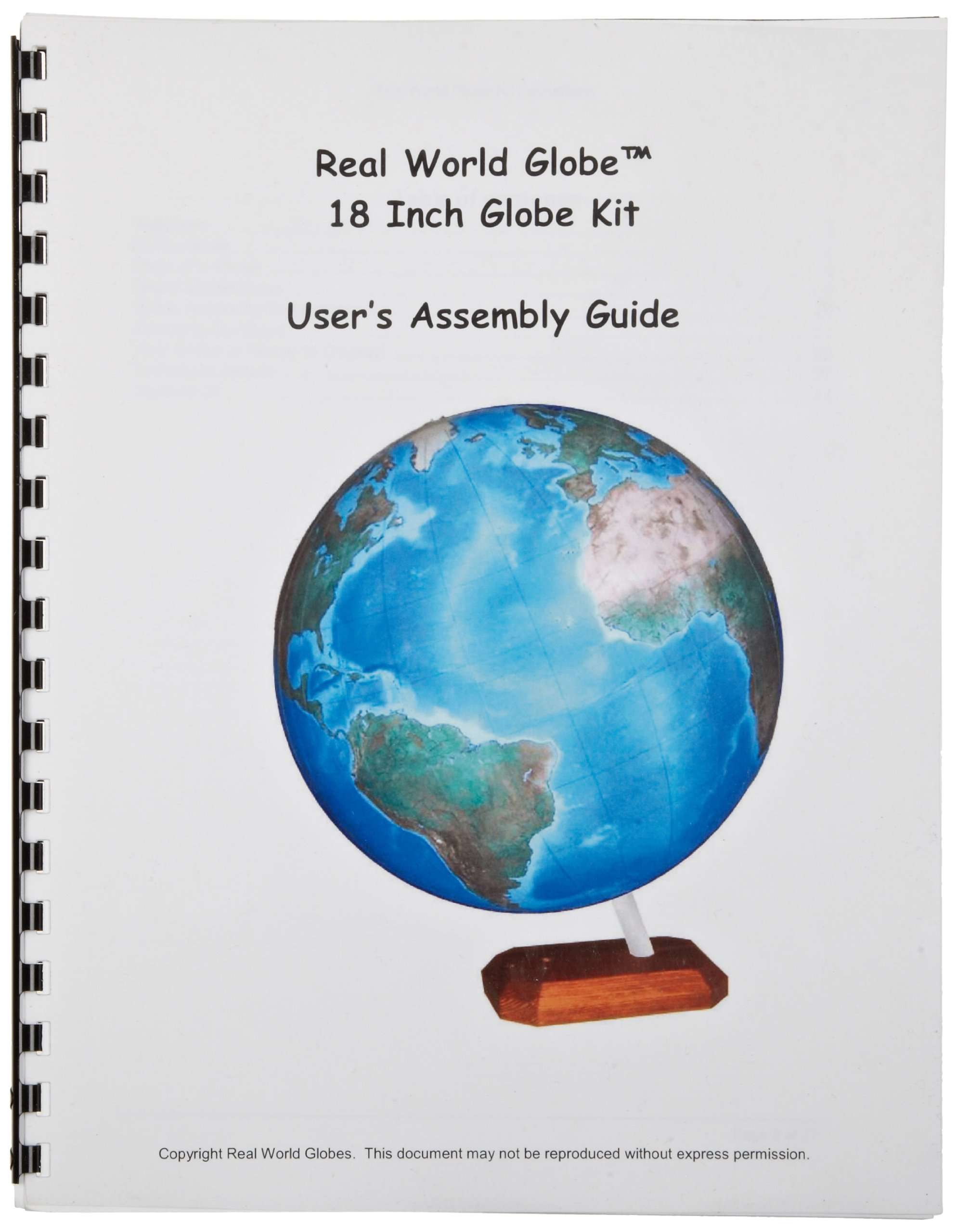 Real World Globe RWG1050-20 Printed Instruction Booklet
