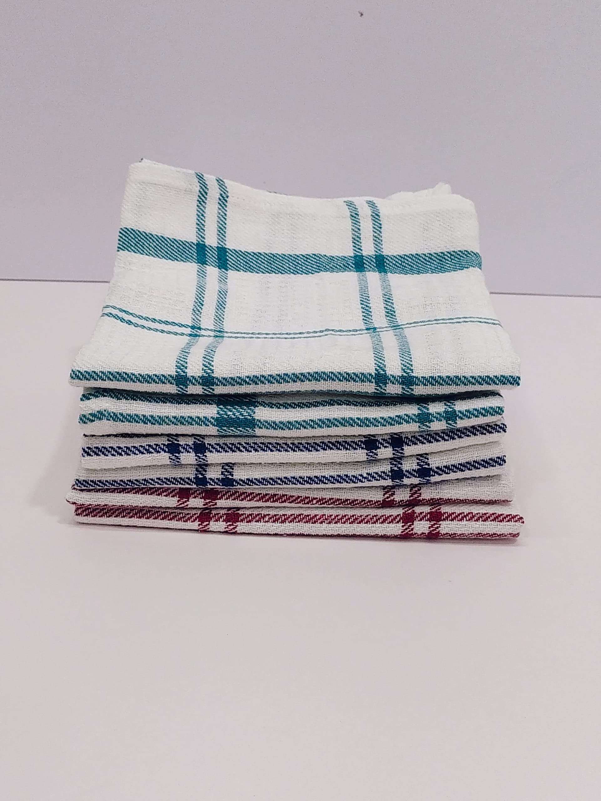 Craft & Curious - Kitchen Cotton Towels 40x68cm Multipurpose Multi-Color Waffle Napkins (8) 2